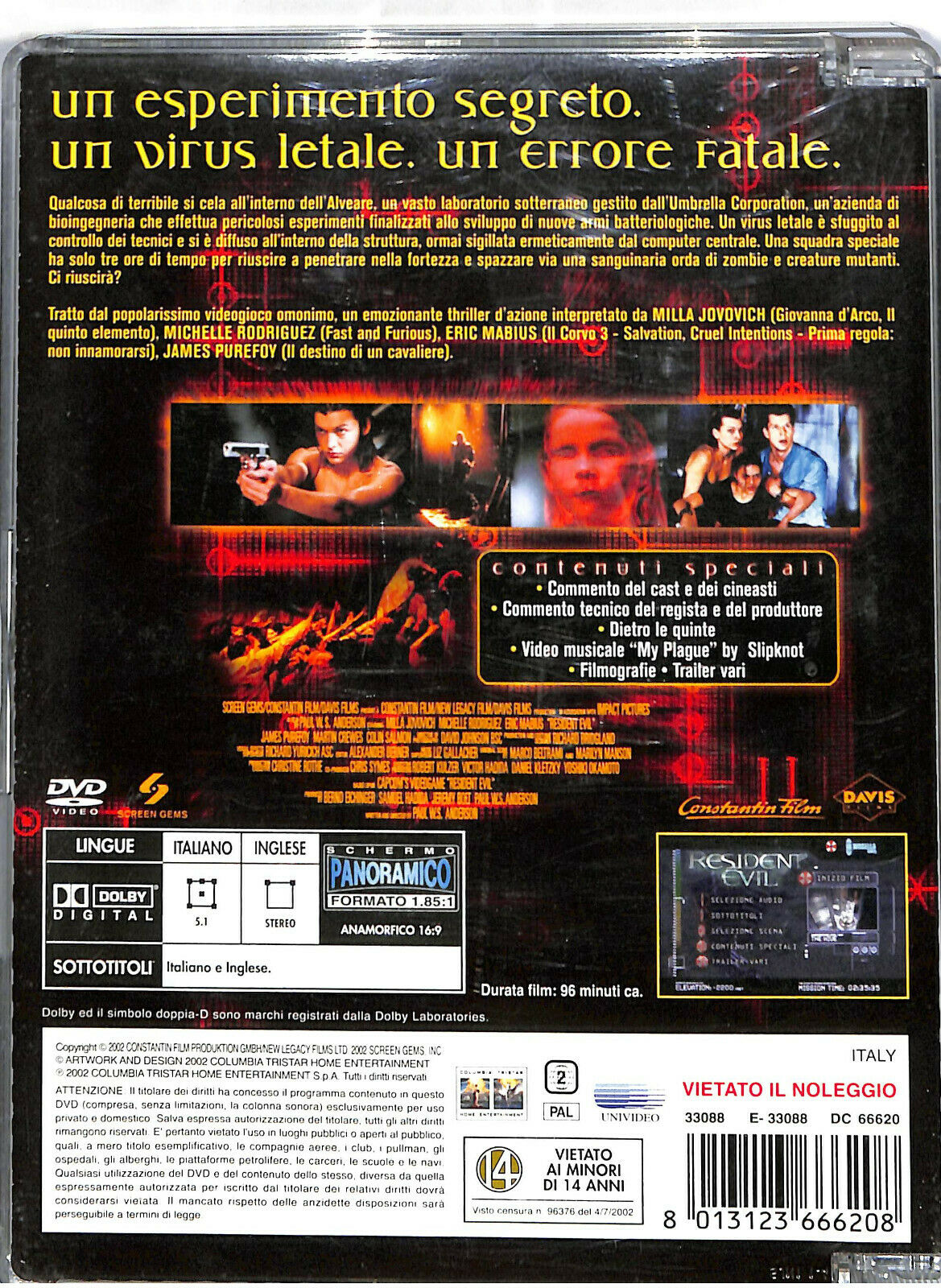 EBOND Resident Evil DVD Sjb D575209