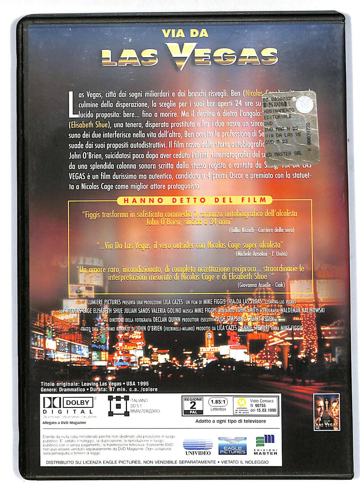EBOND Via Da Las Vegas DVD Editoriale D575263