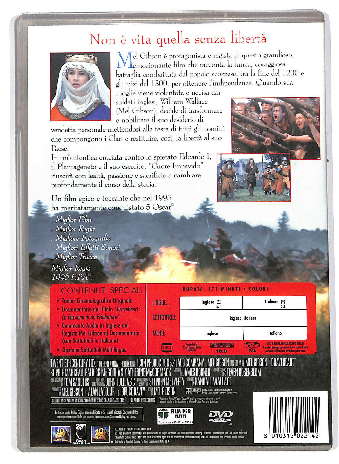 EBOND Braveheart DVD Versione Rimasterizzata D575345