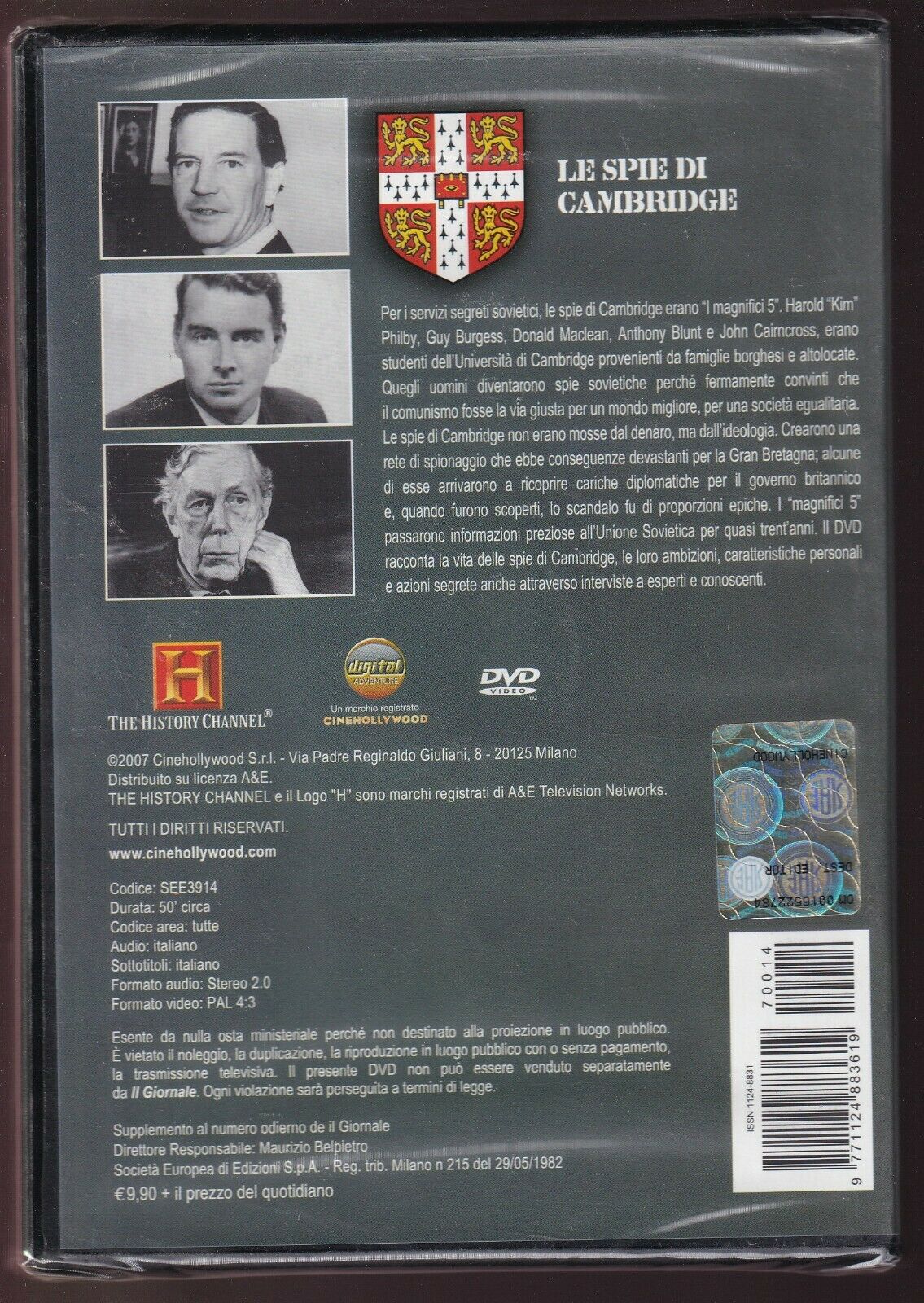 EBOND Storia Dei Servizi Segreti Le Spie Di Cambridge Vol 14 DVD D575602