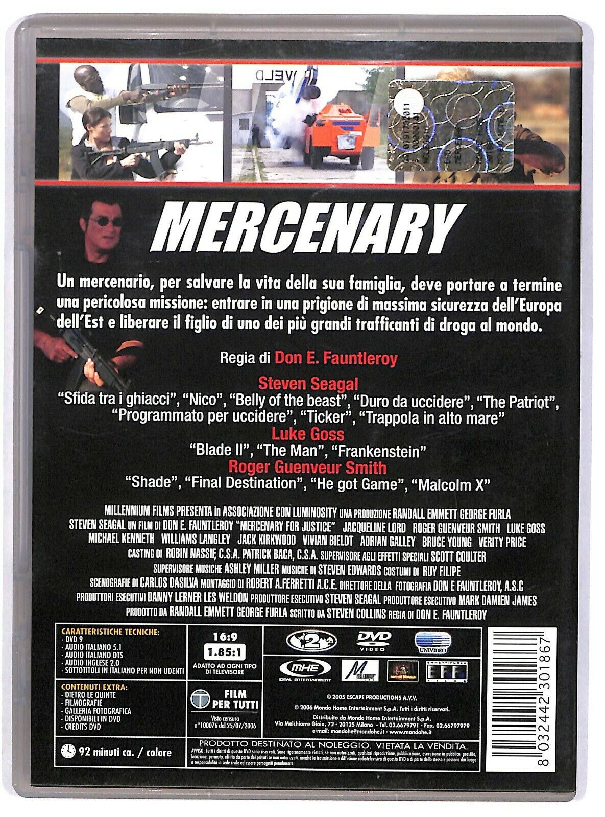 EBOND Mercenary DVD Ex Noleggio D577530