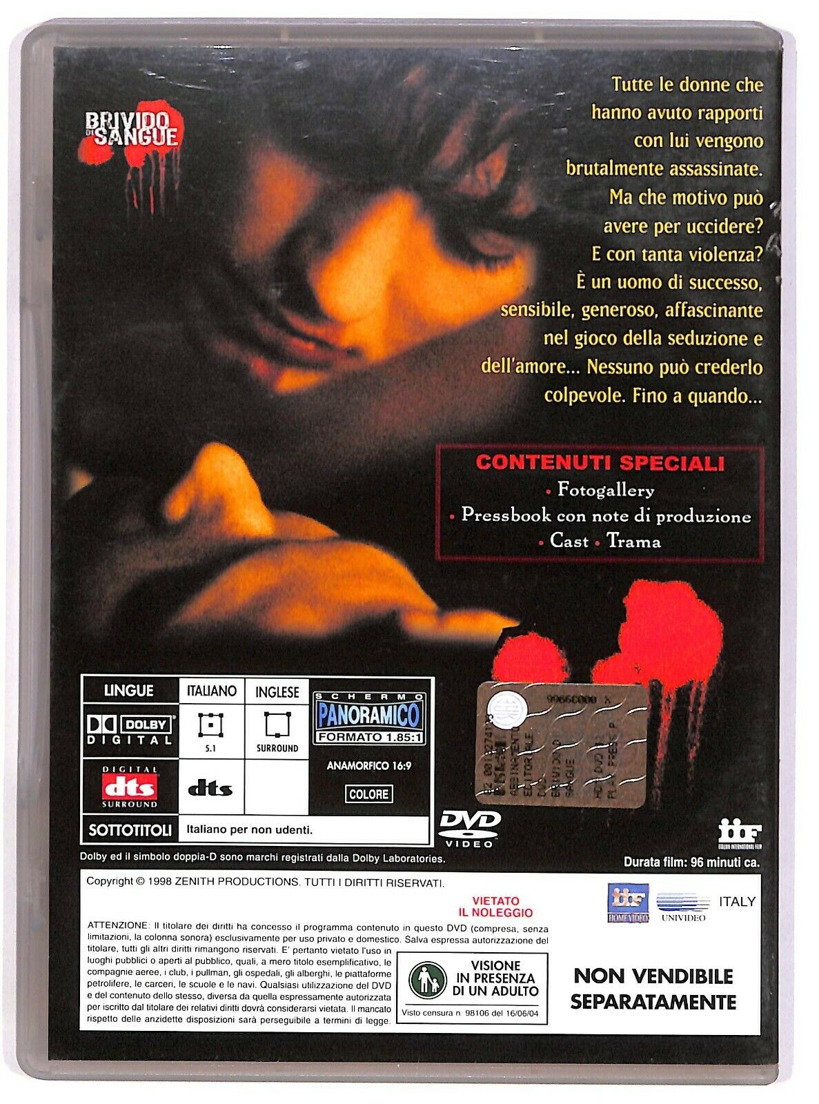 EBOND Brivido Di Sangue DVD Editoriale D578127