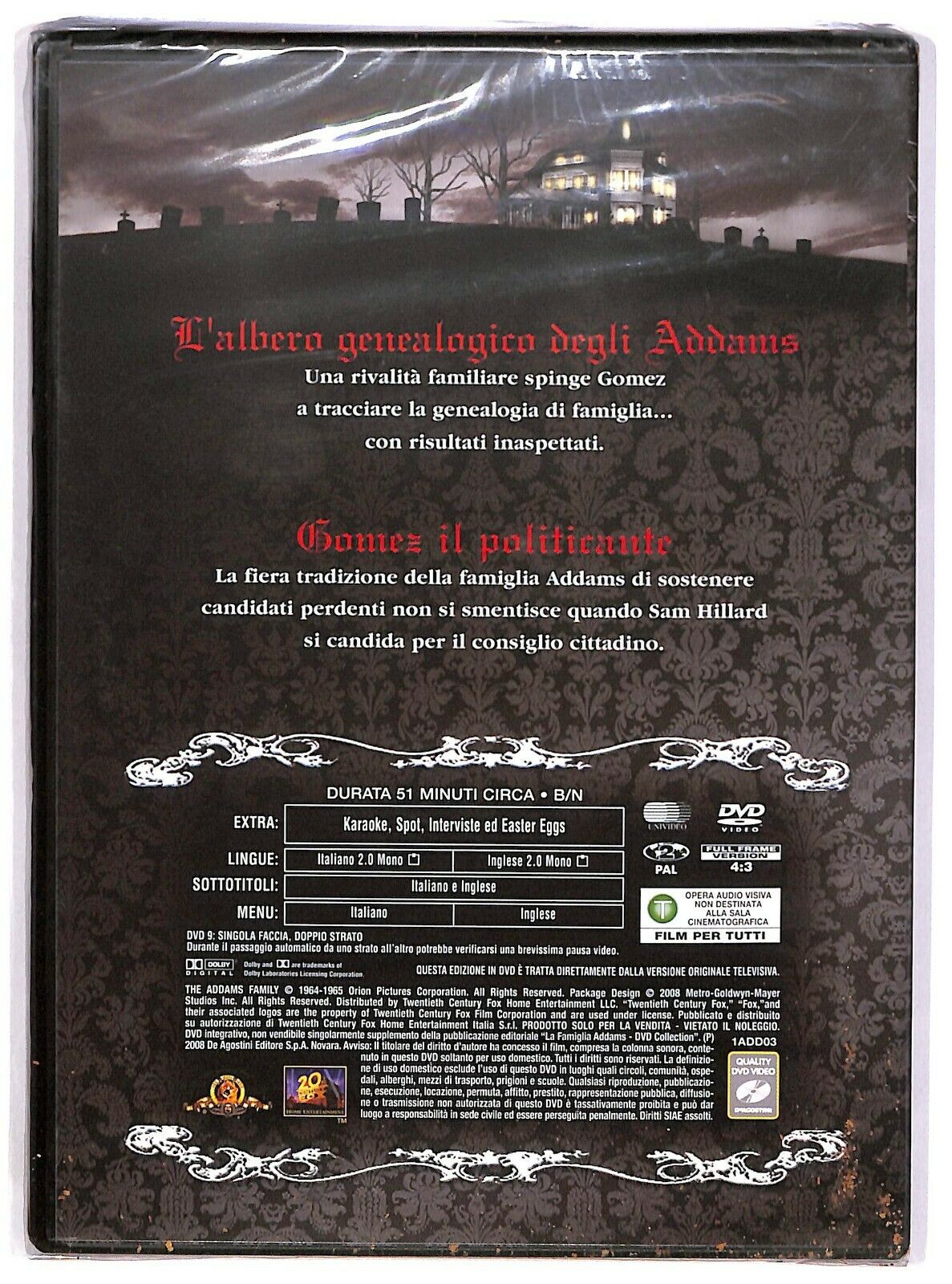 EBOND La Famiglia Addams Stagione 1 Episodi 5 - 6 DVD Editoriale D578321