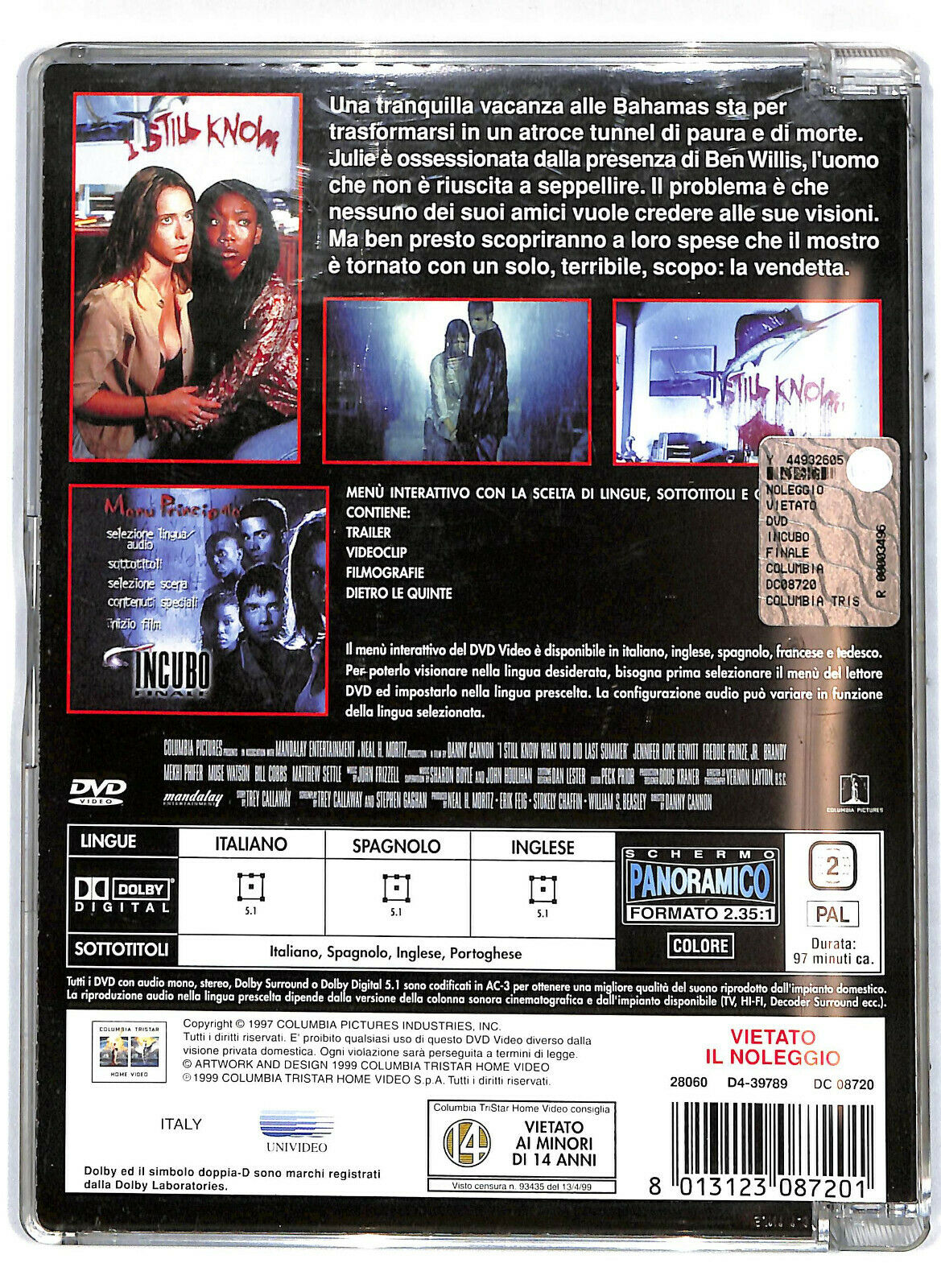 EBOND Incubo Finale DVD Sjb D578643