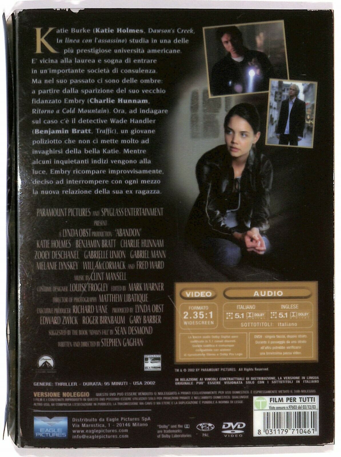 EBOND Abandon - Misteriosi Omicidi (2002) Ex Noleggio DVD D579412