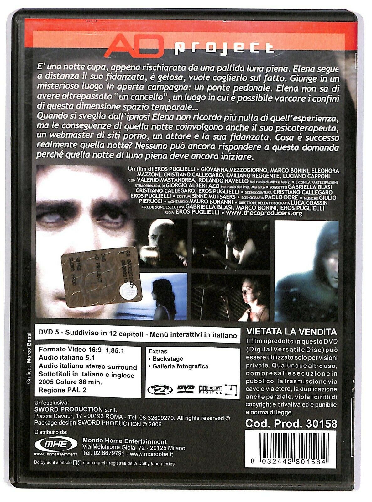 EBOND Ad Project Di Eros Puglielli DVD D579428