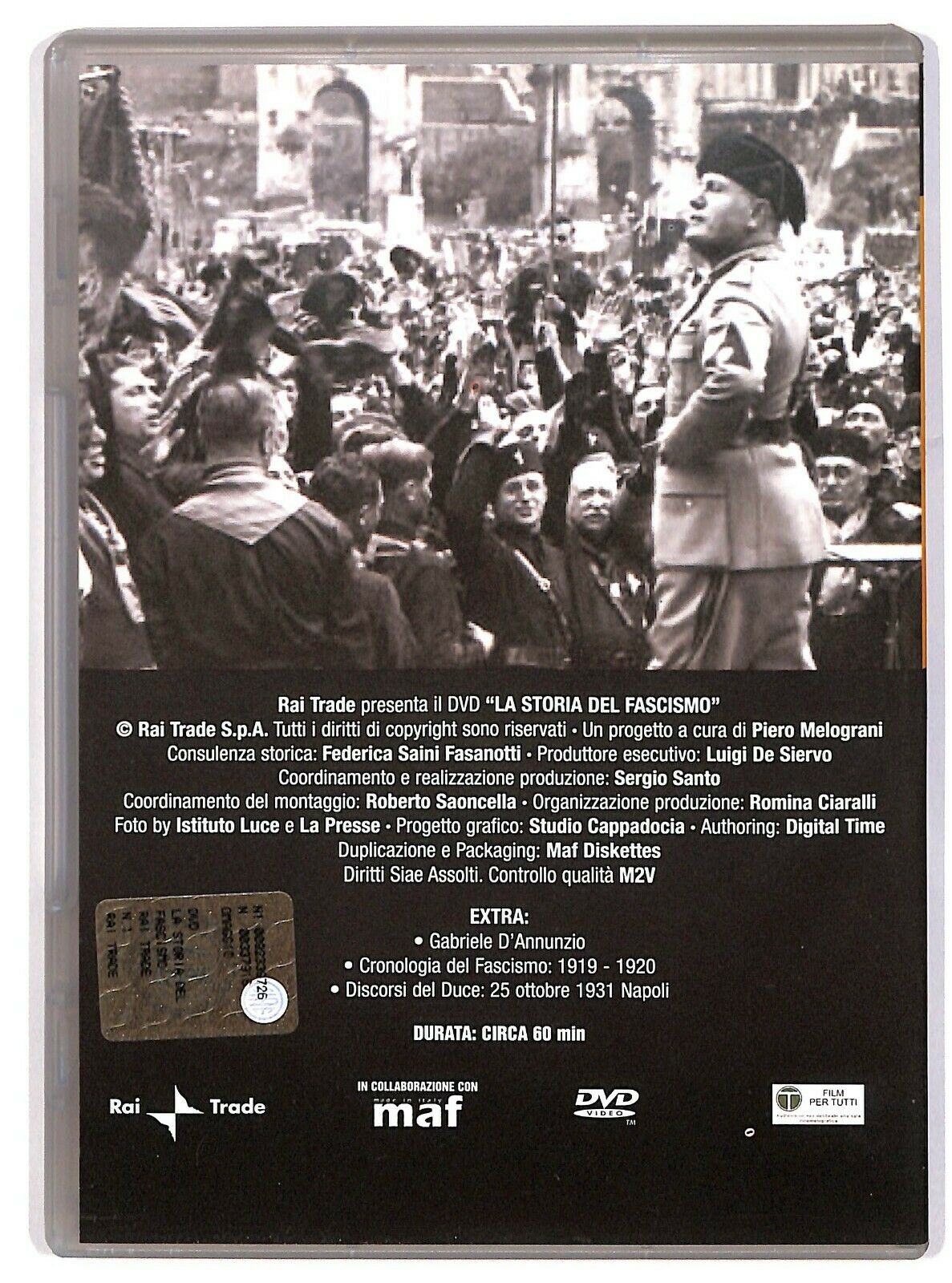 EBOND La Storia Del Fascismo Vol.1 Le Origini (1919-1922) DVD D579934