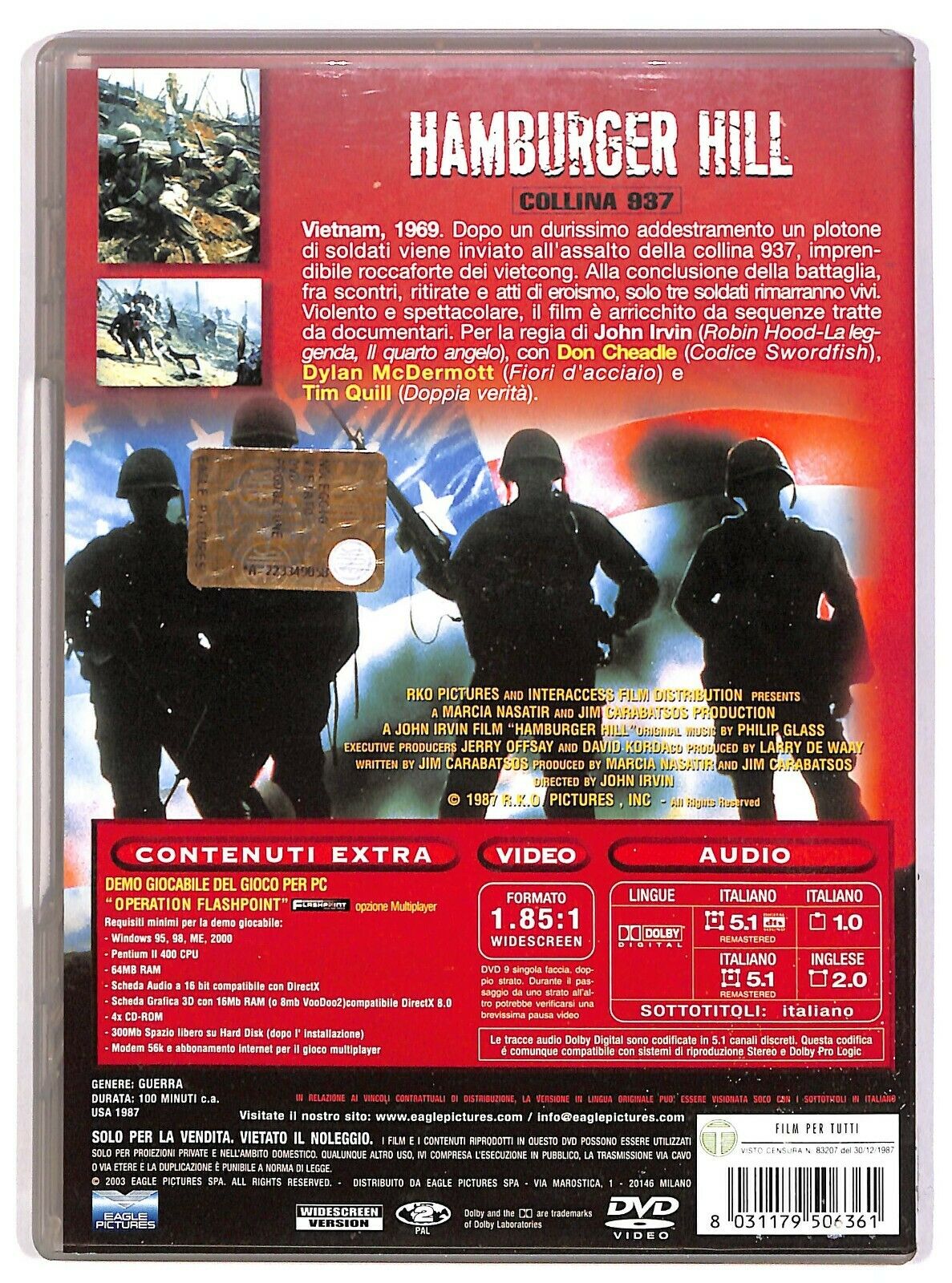 EBOND Hamburger Hill - Collina 937 DVD D580008