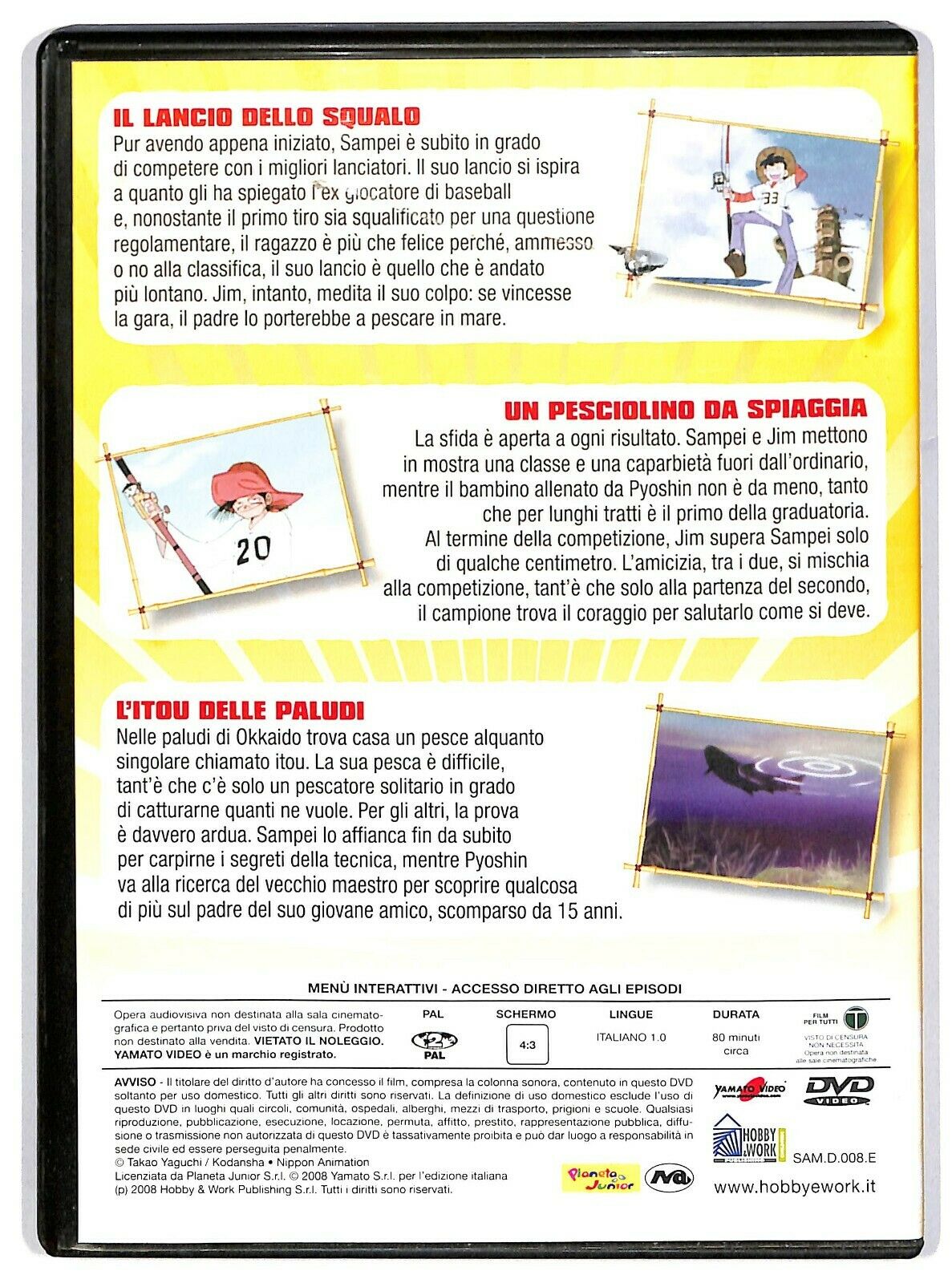 EBOND Sampei Il Ragazzo Pescatore Vol.8 Eps. 22-23-24 DVD Editoriale D580109