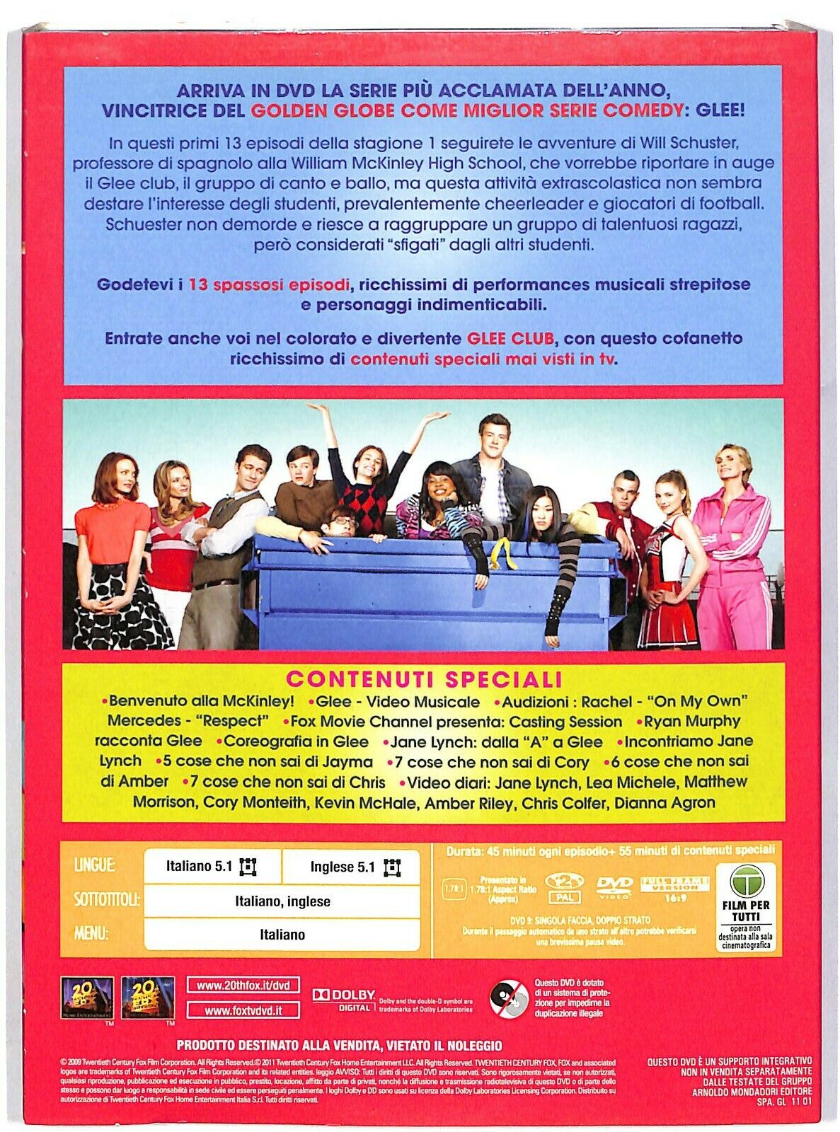 EBOND Glee Stagione 1 Vol.ume 1 (cofanetto 4 DVD) D580305