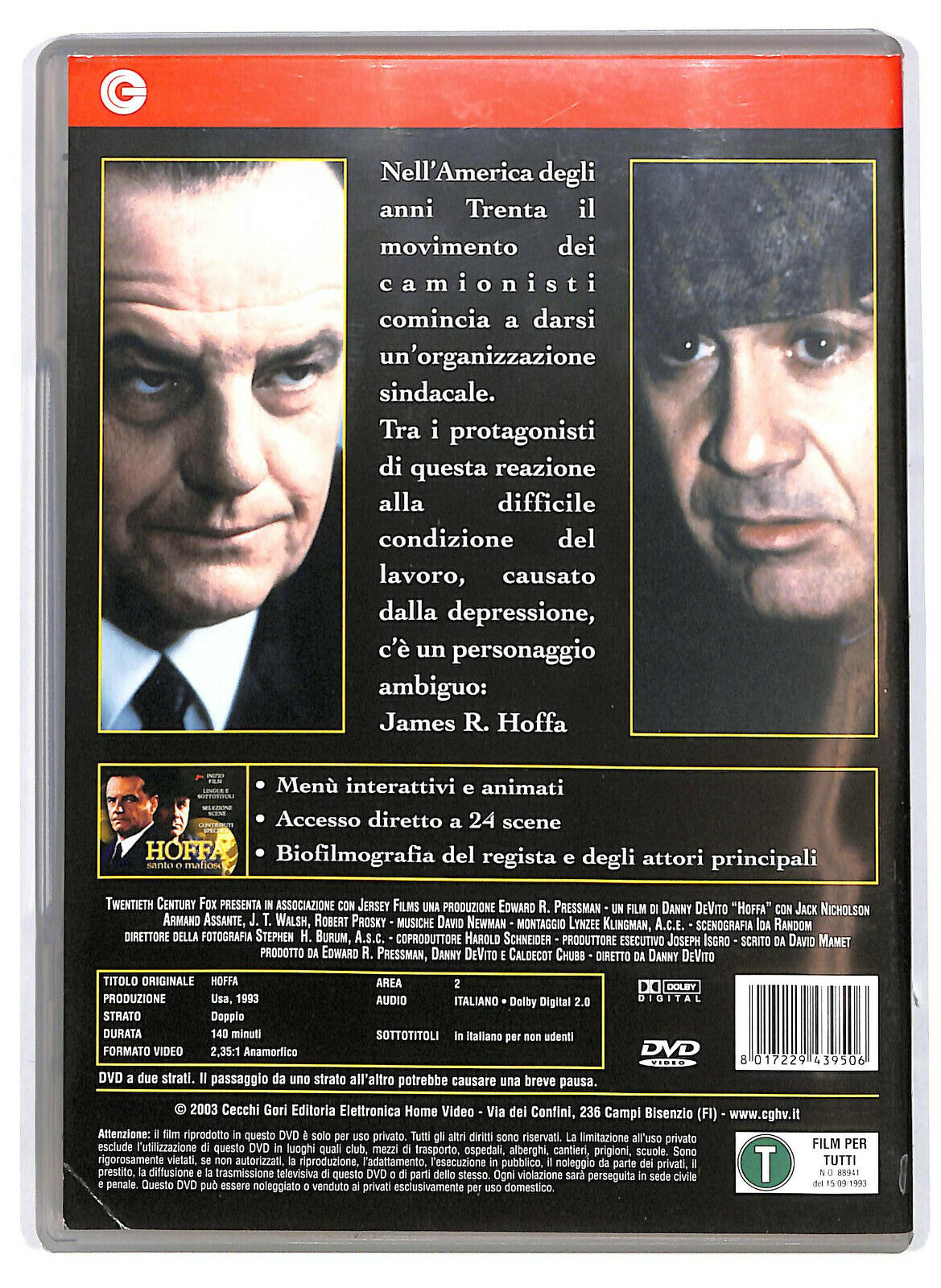 EBOND Hoffa - Santo o Mafioso? DVD D580403