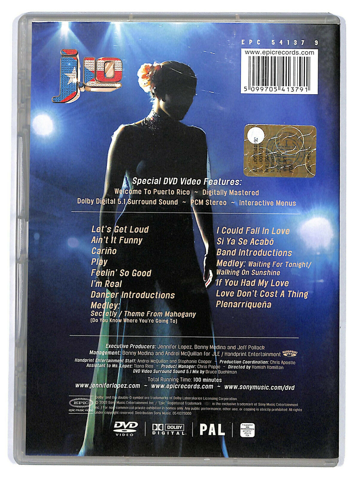 EBOND Ebondlennifer Lopez Let's Get Loud DVD D580501