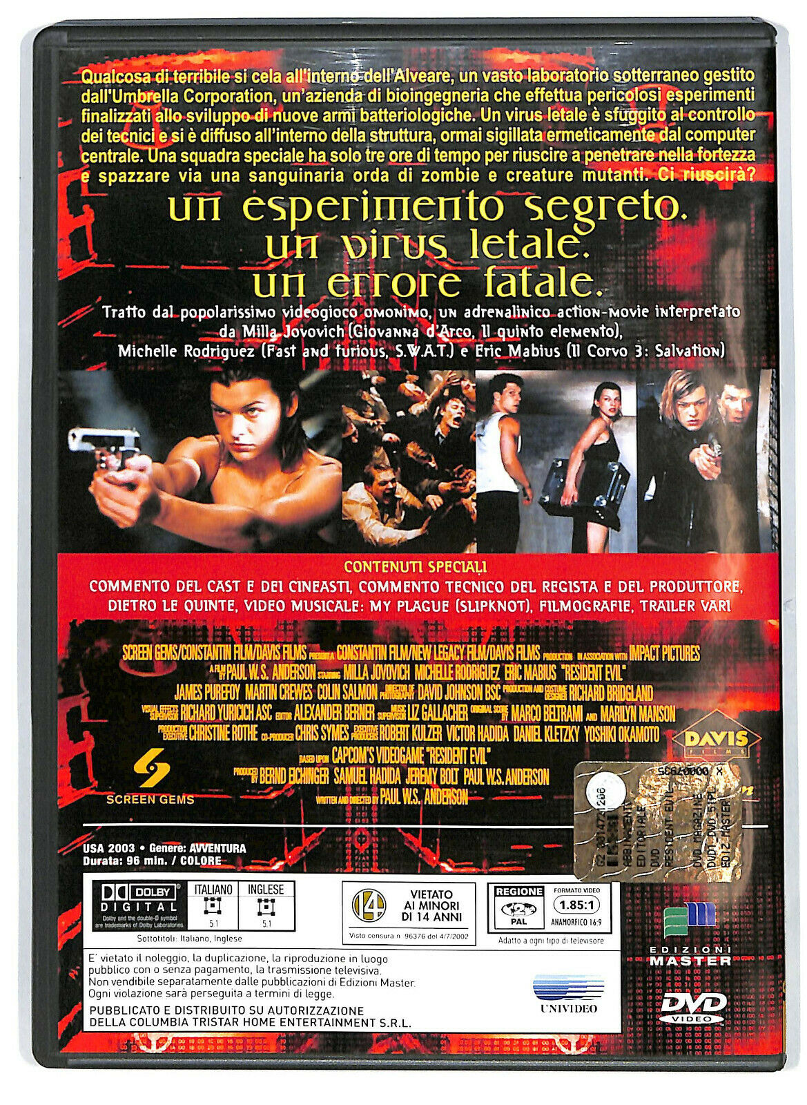 EBOND Resident Evil DVD Editoriale D580855