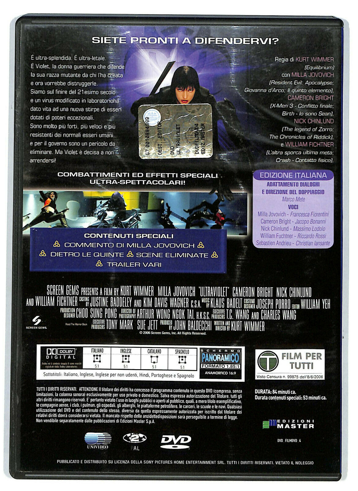 EBOND Ultraviolet DVD Editoriale D580926