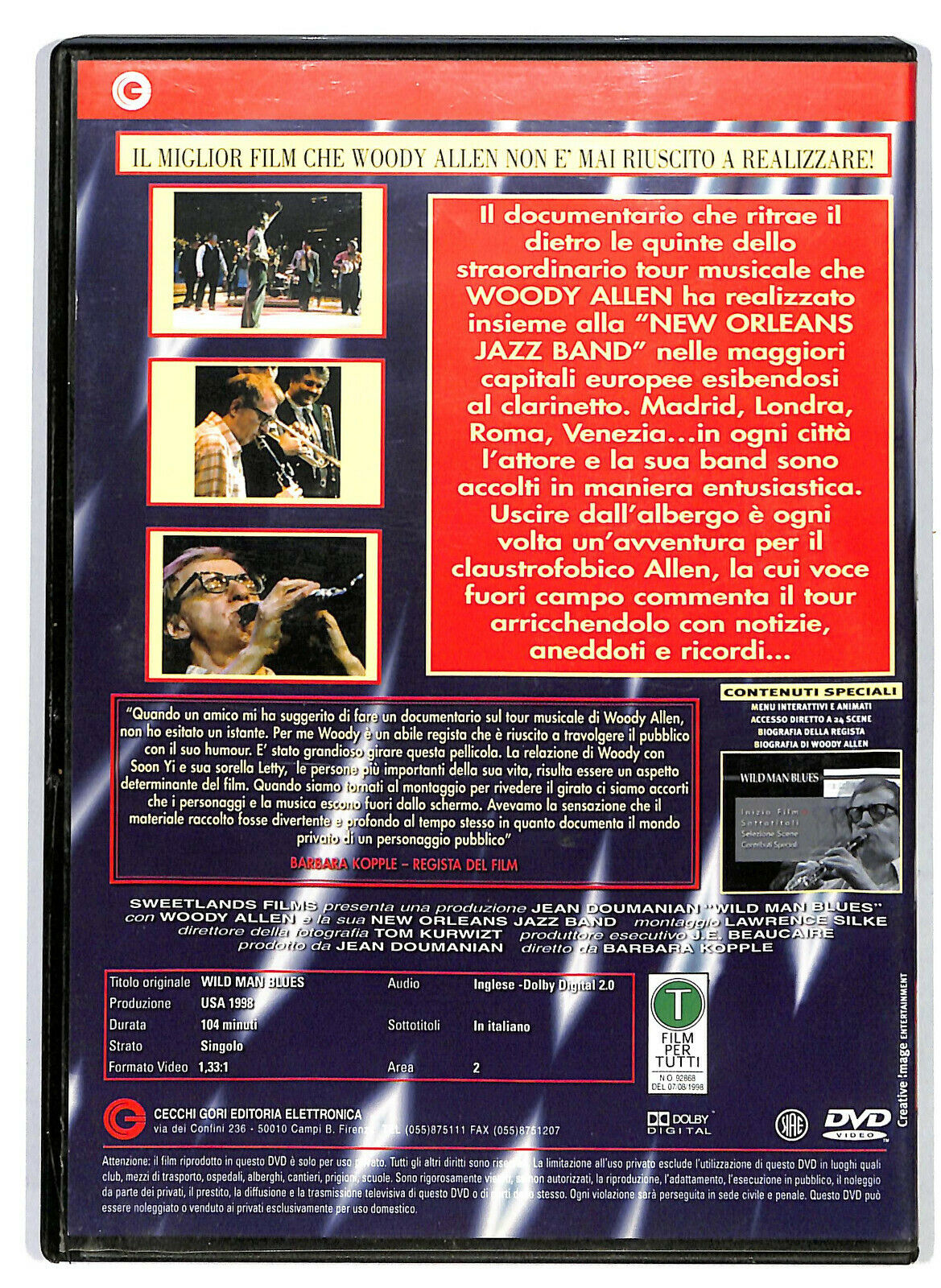 EBOND Wild Man Blues DVD D580949