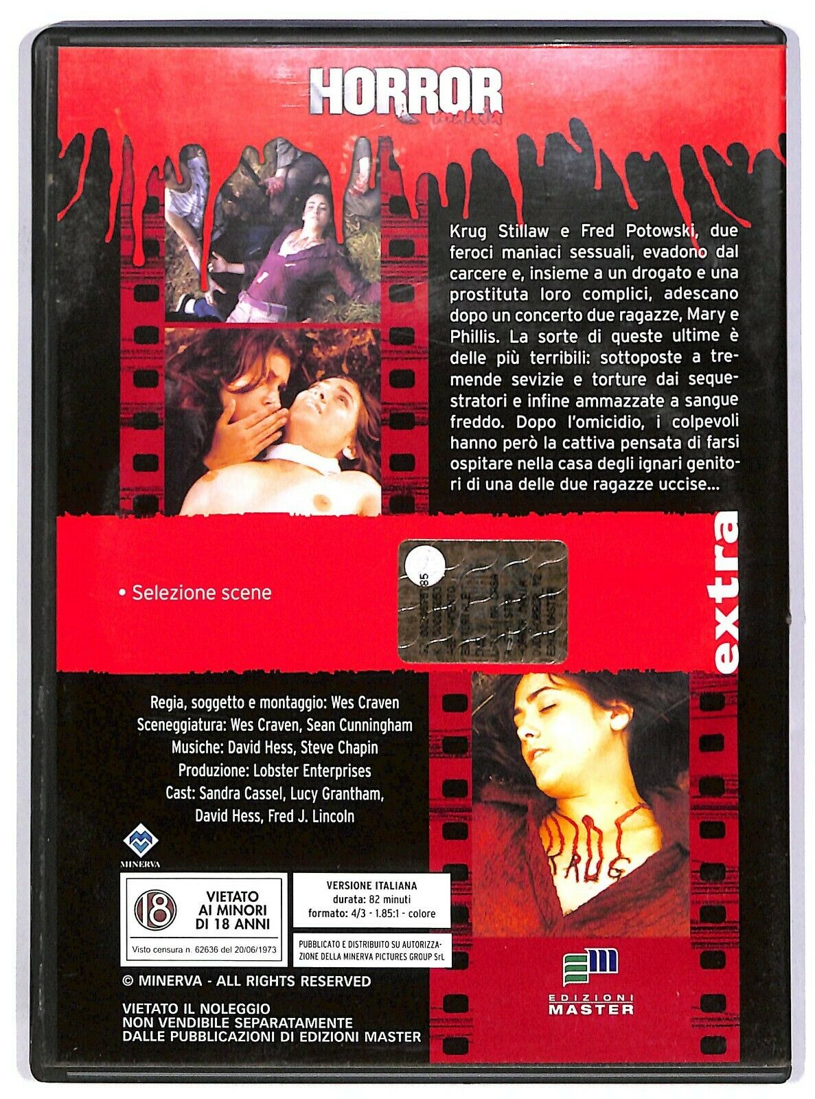 EBOND L'ultima Casa a Sinistra DVD Editoriale D581010