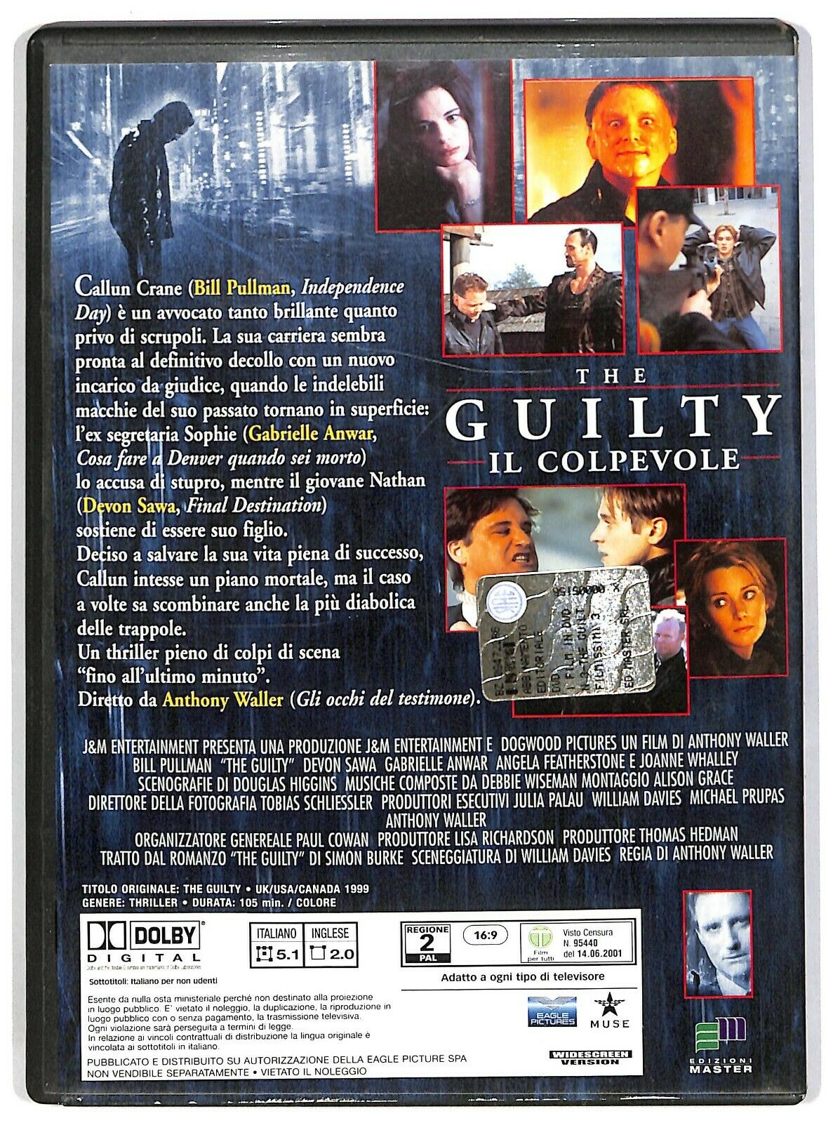 EBOND The Guilty Con Bill Pullman DVD Editoriale D581052
