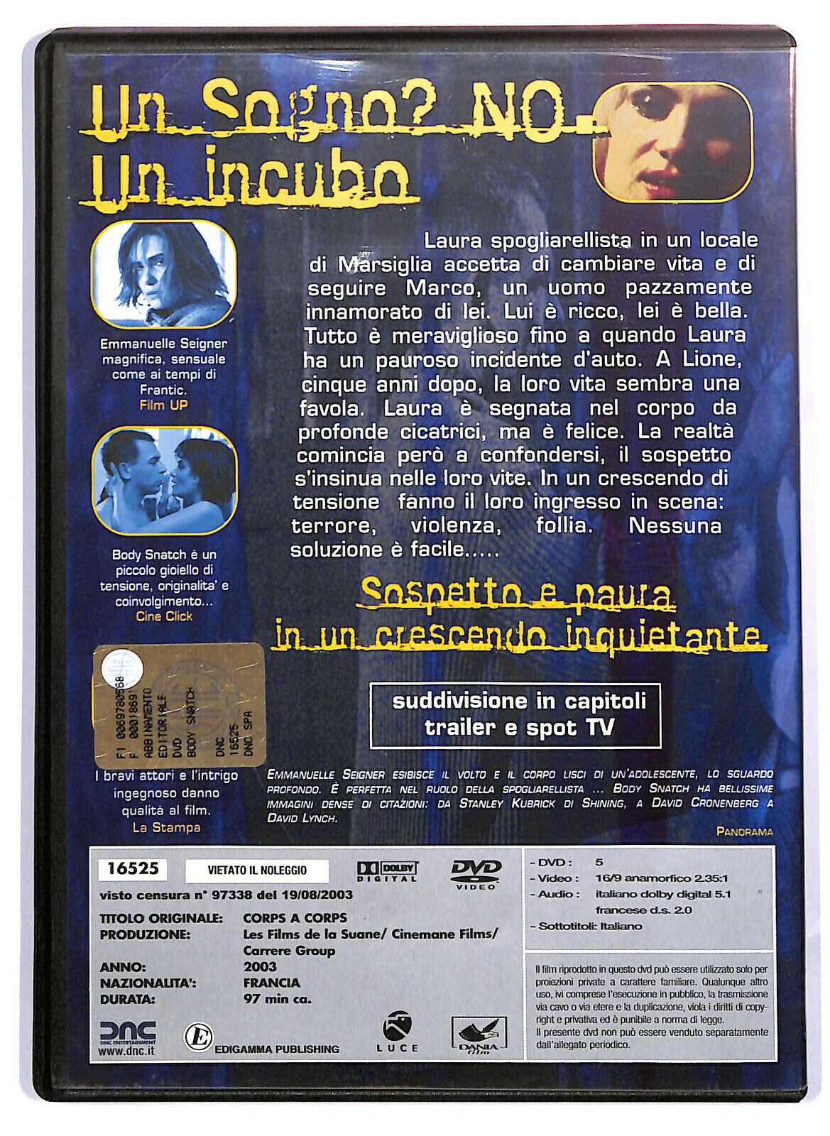 EBOND Body Snatch DVD D581122