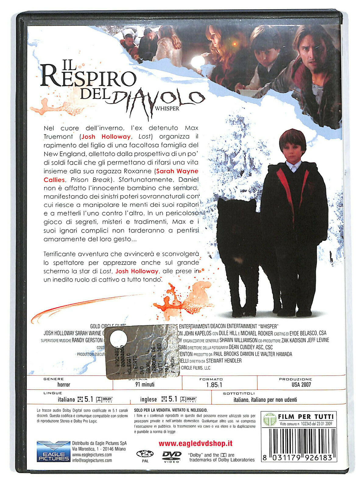 EBOND Il Respiro Del Diavolo DVD D581336