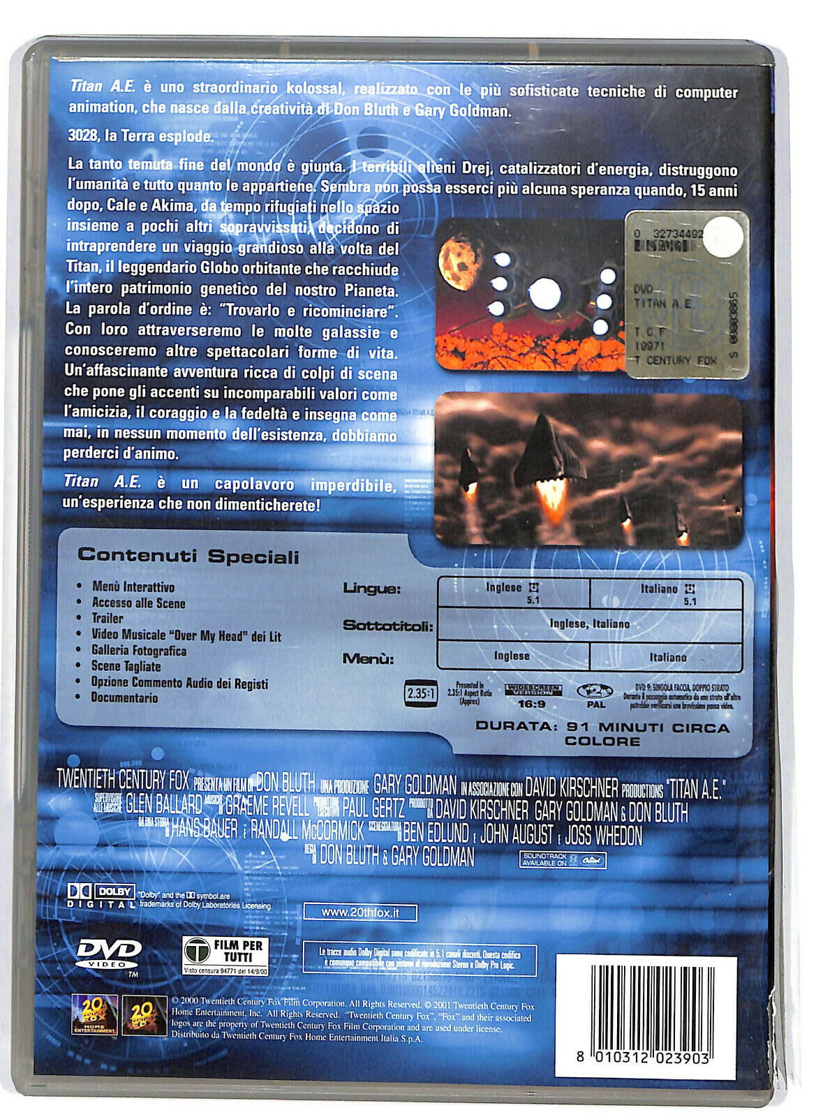 EBOND Titan A.e DVD Ex Noleggio D581729