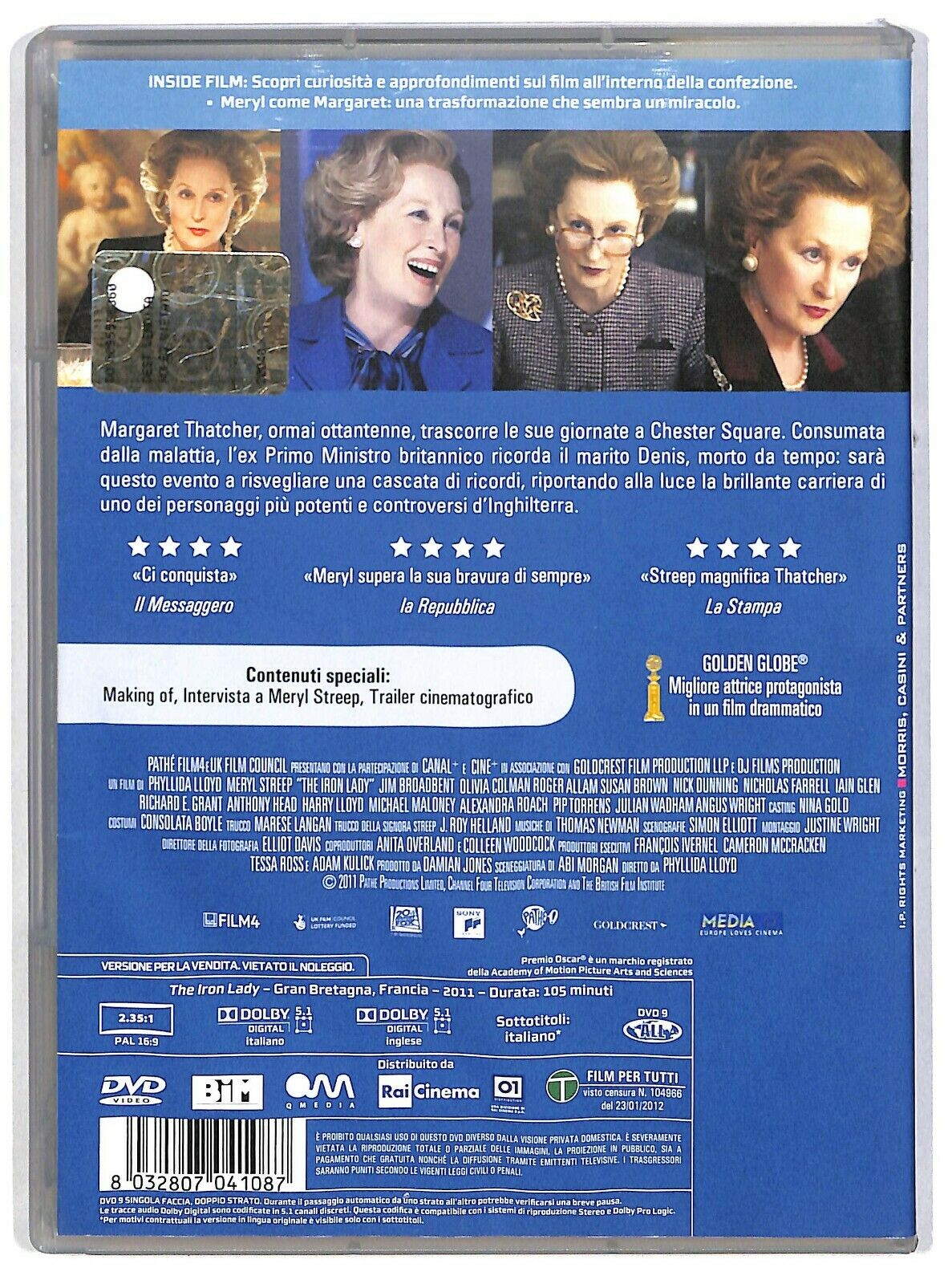 EBOND The Iron Lady Con Meryl Streep DVD Editoriale D582020