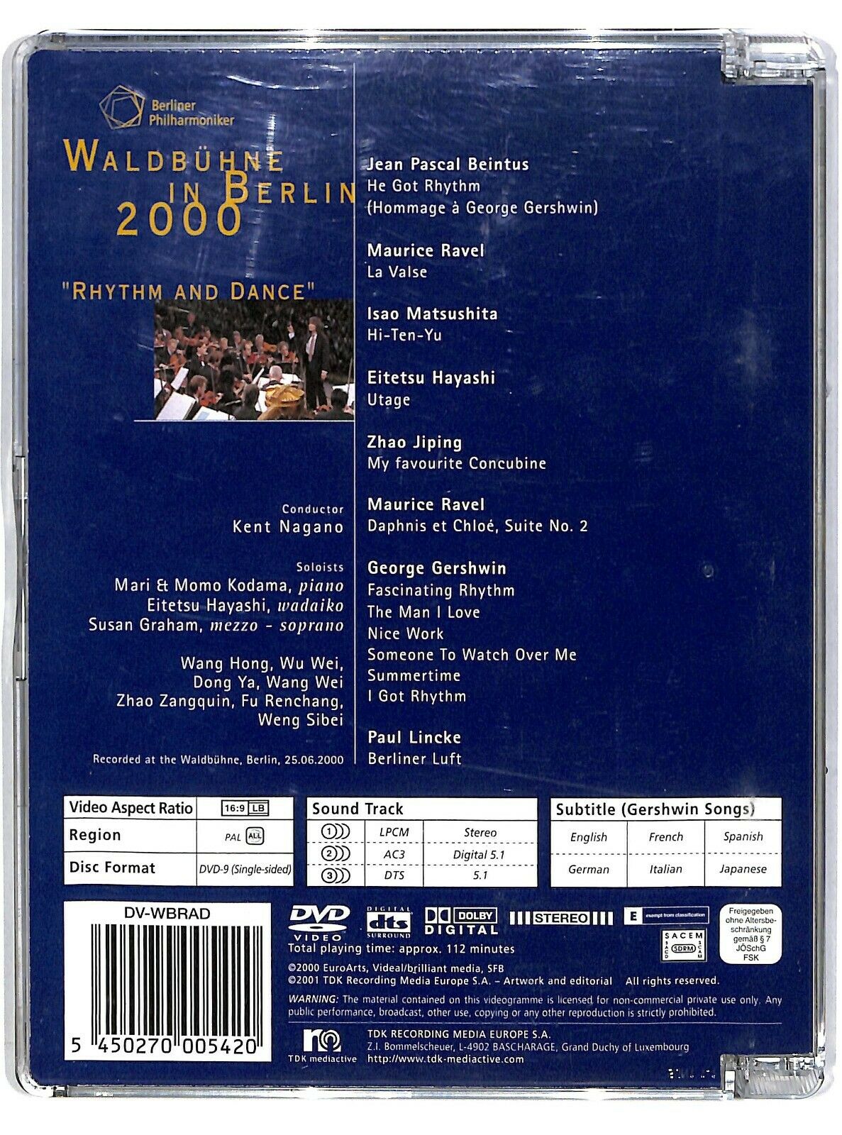 EBOND Berliner Philharmoniker – Waldbuhne In Berlin 2000 Sjb DVD D582145