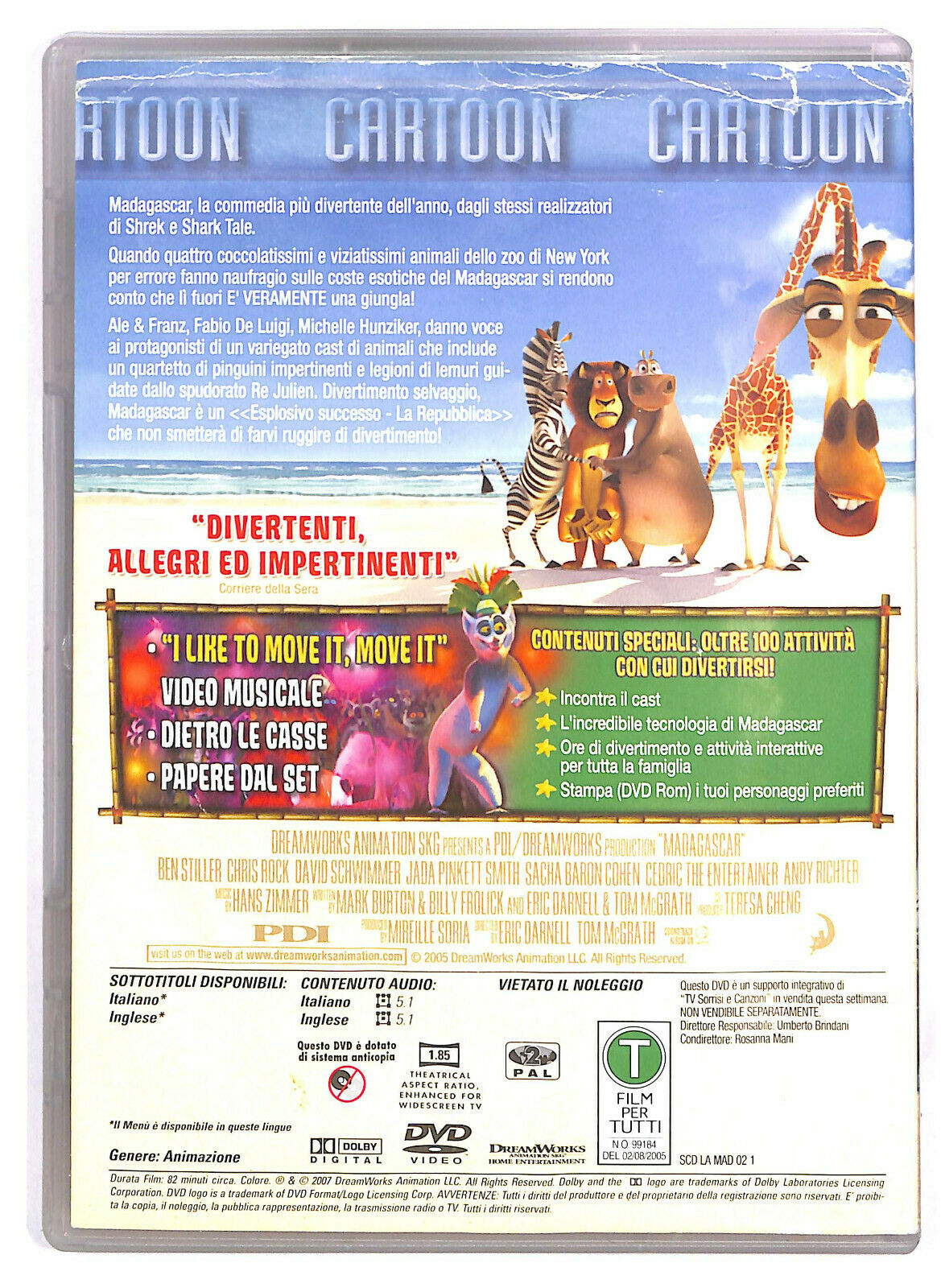 EBOND Madagascar DVD Editoriale D582215