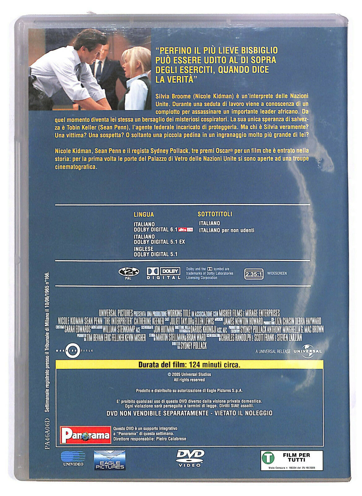 EBOND The Interpreter DVD Editoriale D582221