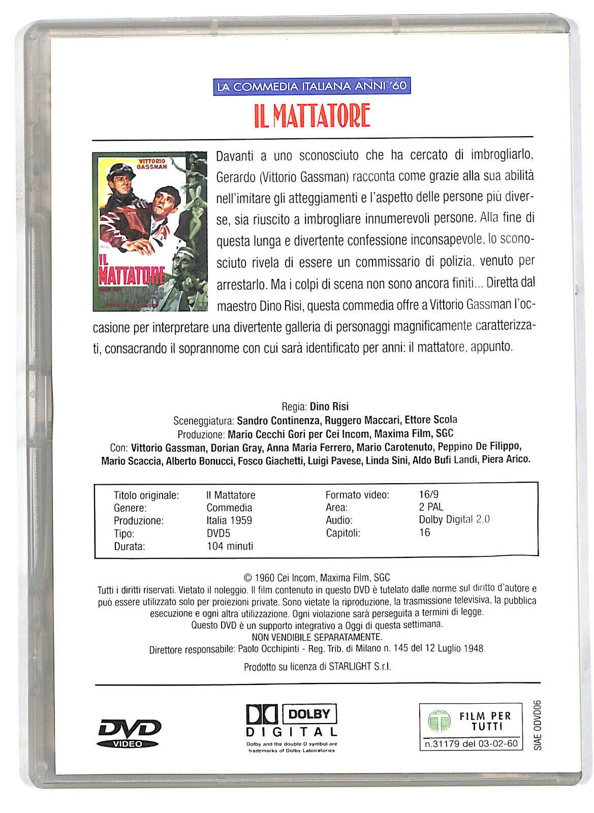 EBOND Il Mattatore DVD D582364