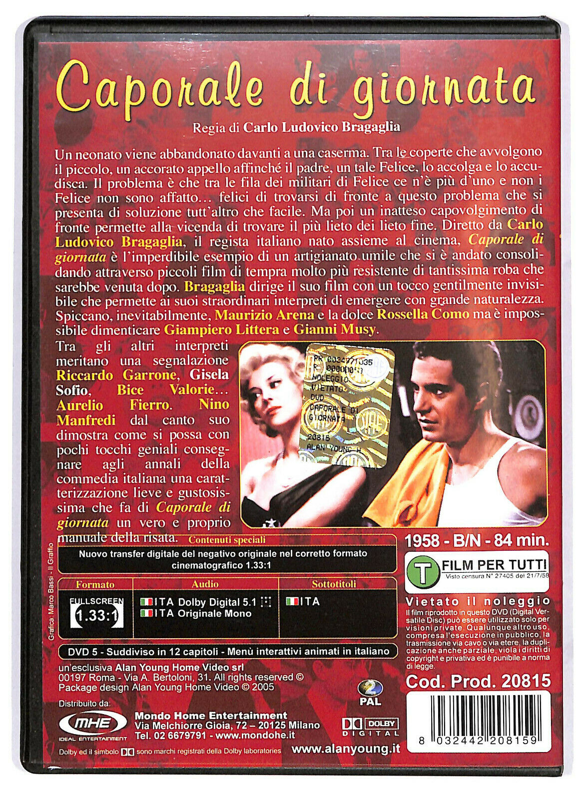 EBOND Caporale Di Giornata DVD D582515