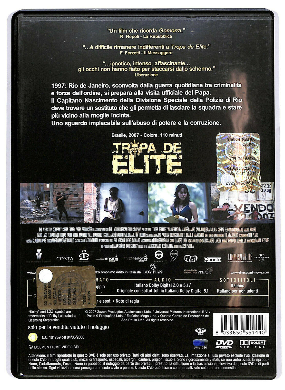EBOND Tropa De Elite DVD D582555