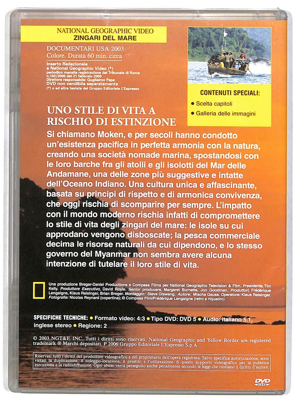 EBOND Zingari Del Mare - National Geographic Vol.36 DVD Editoriale D582613