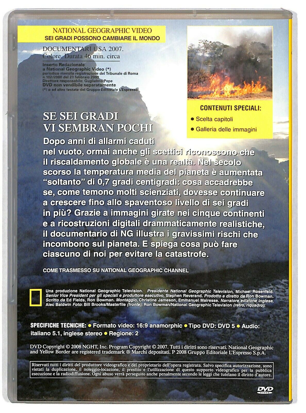 EBOND Sei Gradi Possono Cambiare Il Mondo - National Geographic N.62 DVD D582625
