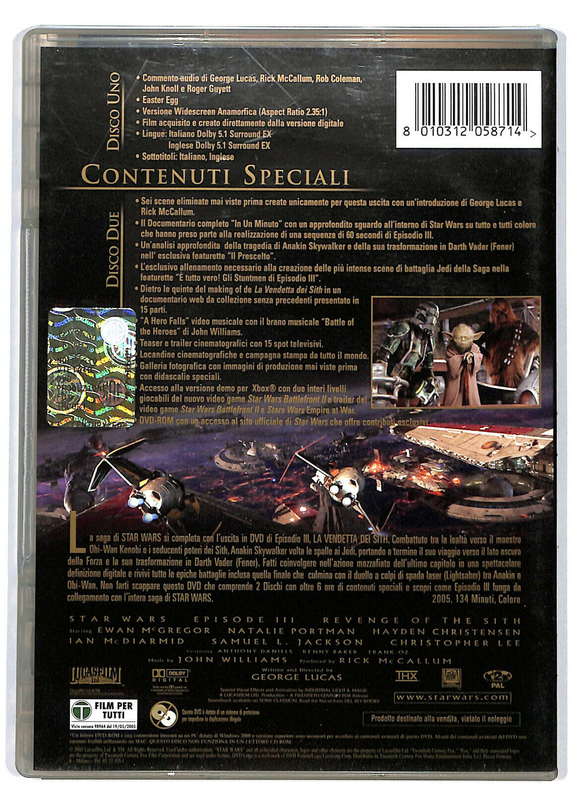 EBOND Star Wars La Vendetta Dei Sith DVD D583038