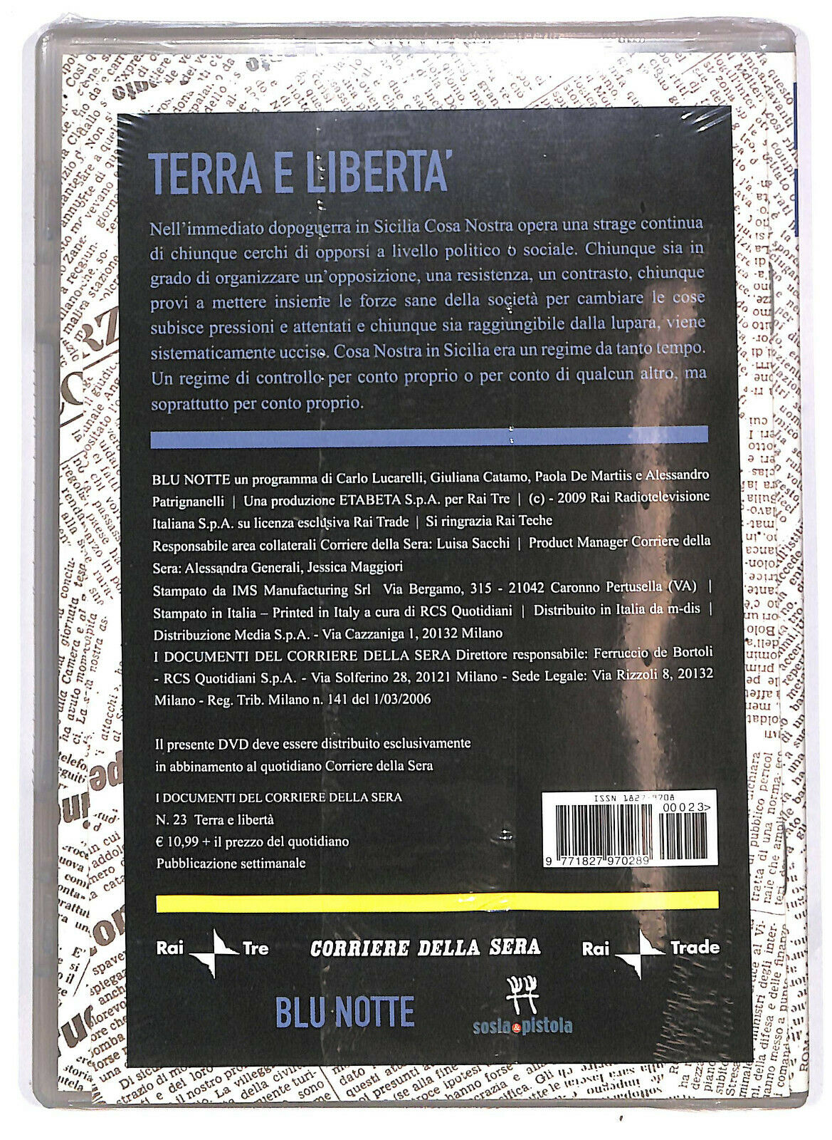 EBOND Misteri D'italia- Terra e Liberta DVD Editoriale D583141
