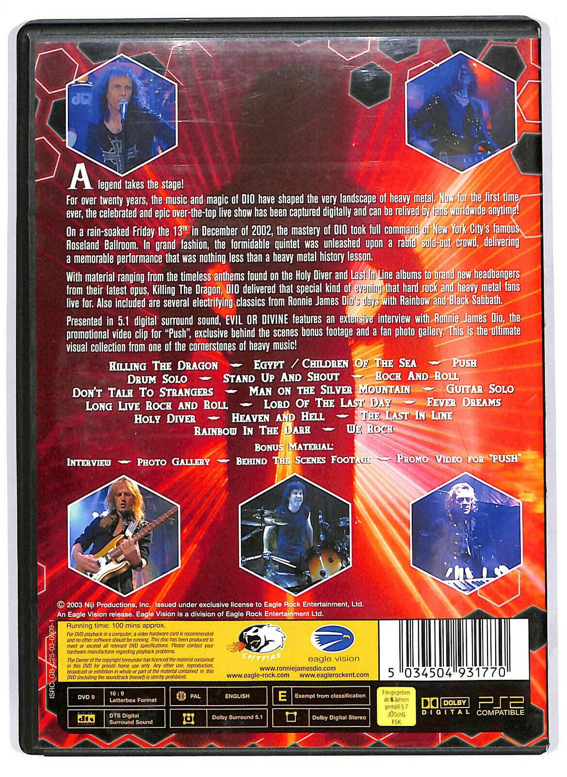 EBOND Dio - Evil Or Divine DVD D583226