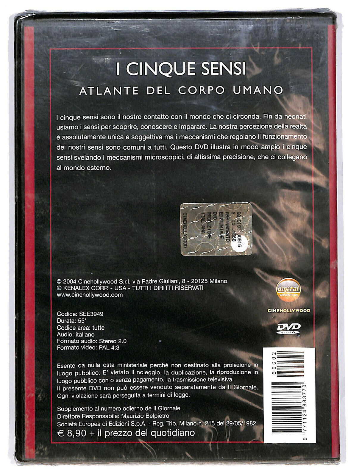 EBOND I Cinque Sensi. Atlante Del Corpo Umano DVD Editoriale D583240