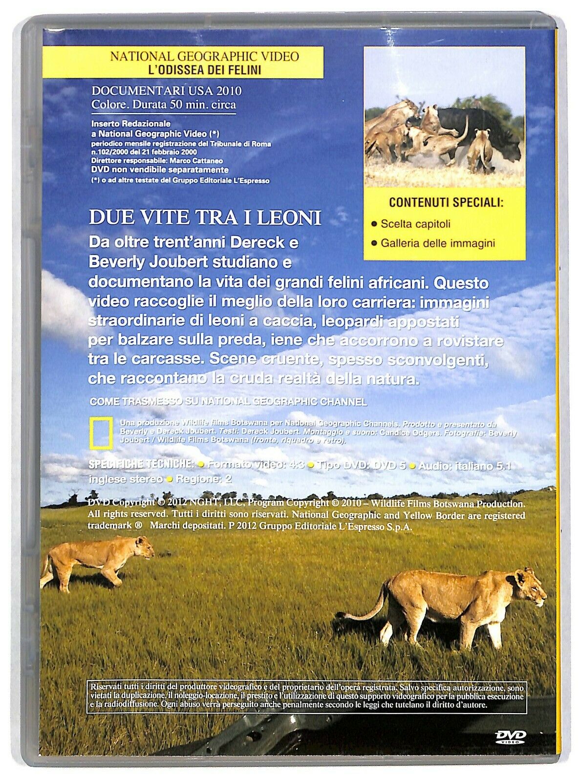 EBOND L'odissea Dei Felini - National Geographic Vol.112 DVD D583304