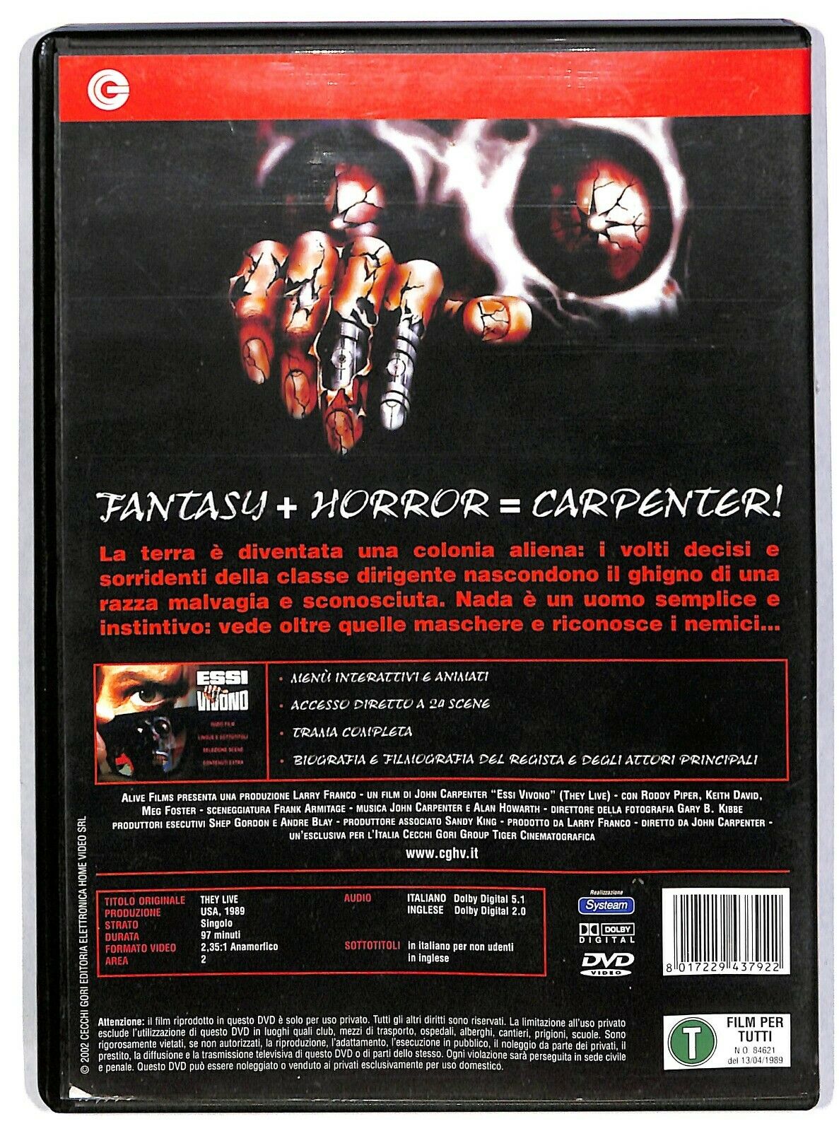 EBOND Essi Vivono Di John Carpenter DVD D583764