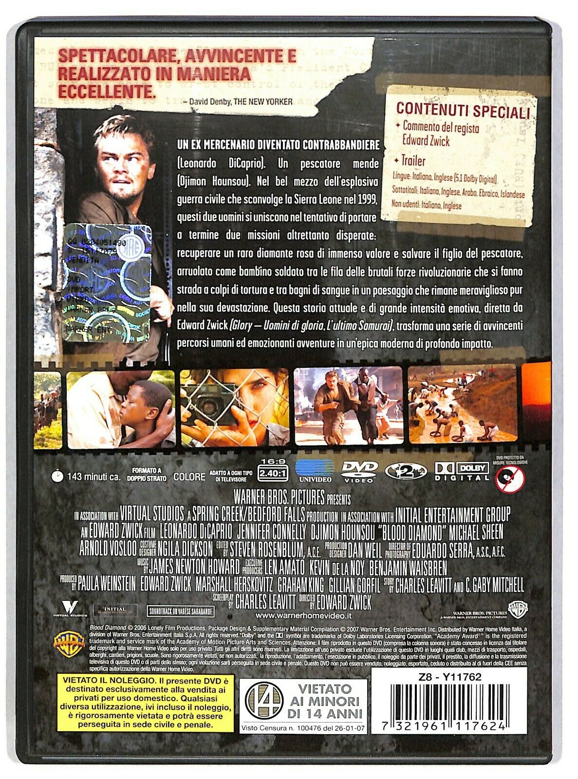 EBOND Blood Diamond Diamanti Di Sangue Con Leonardo Dicaprio DVD D584416