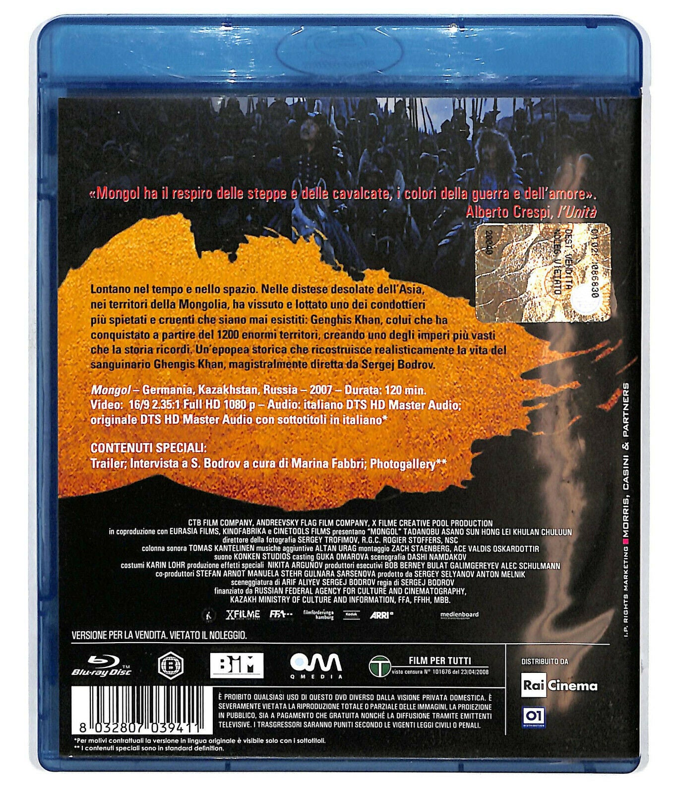 EBOND Mongol - La Vera Storia Di Genghis Khan BLURAY D584538