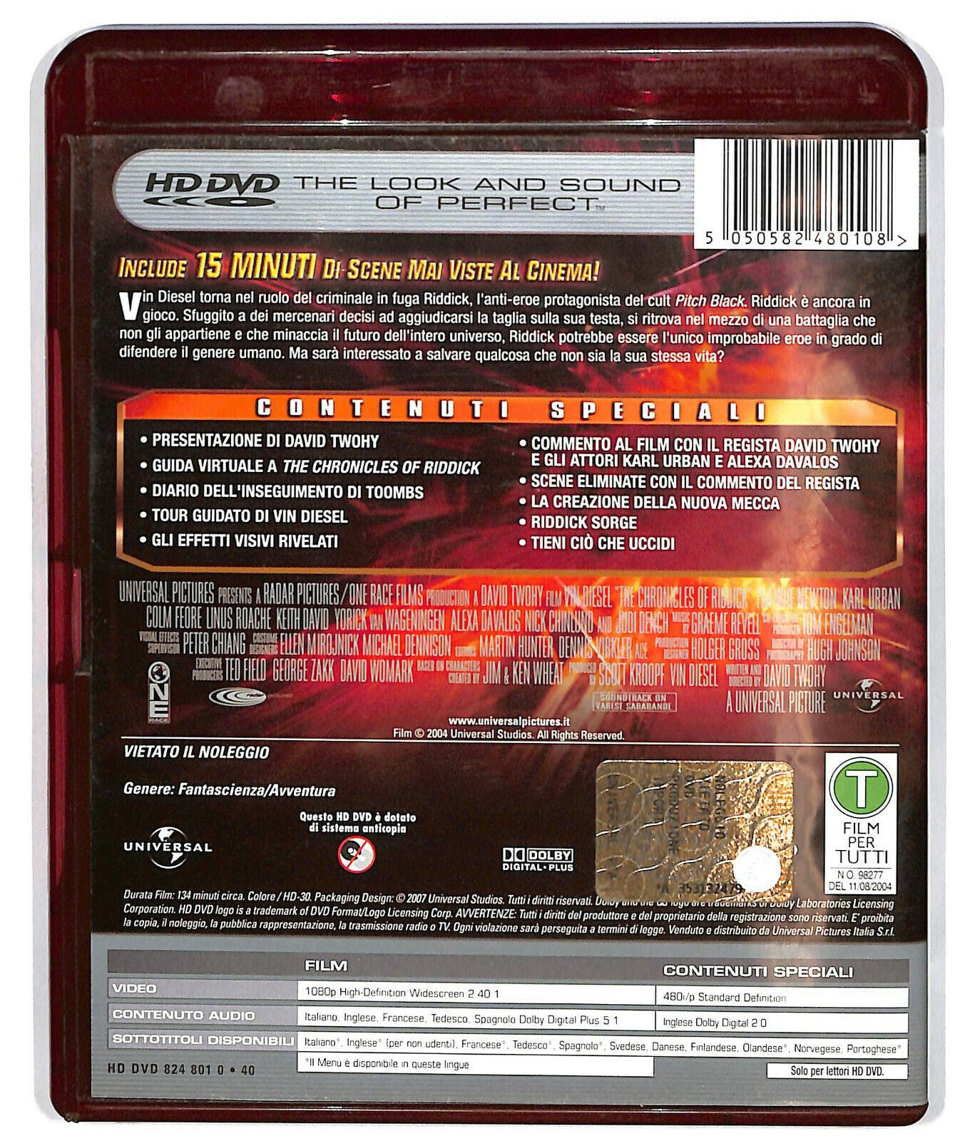 EBOND Riddick Hd DVD D584546