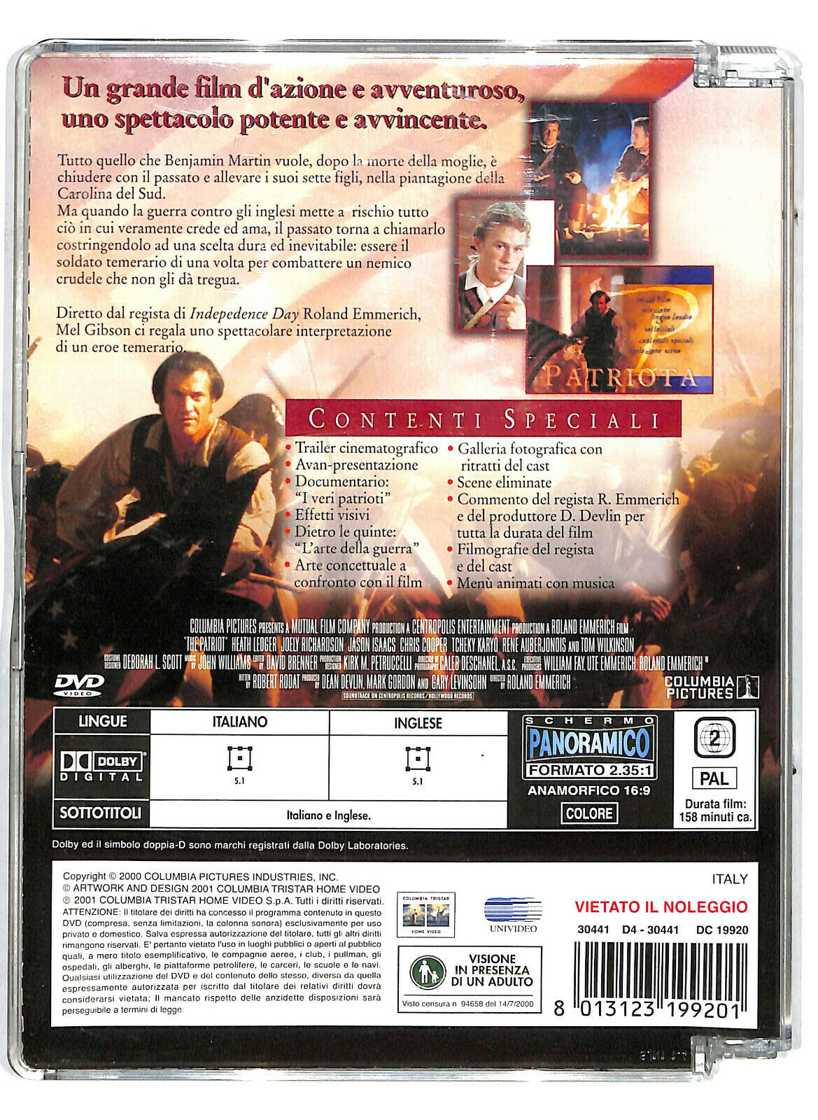EBOND Il Patriota DVD Sjb D584645