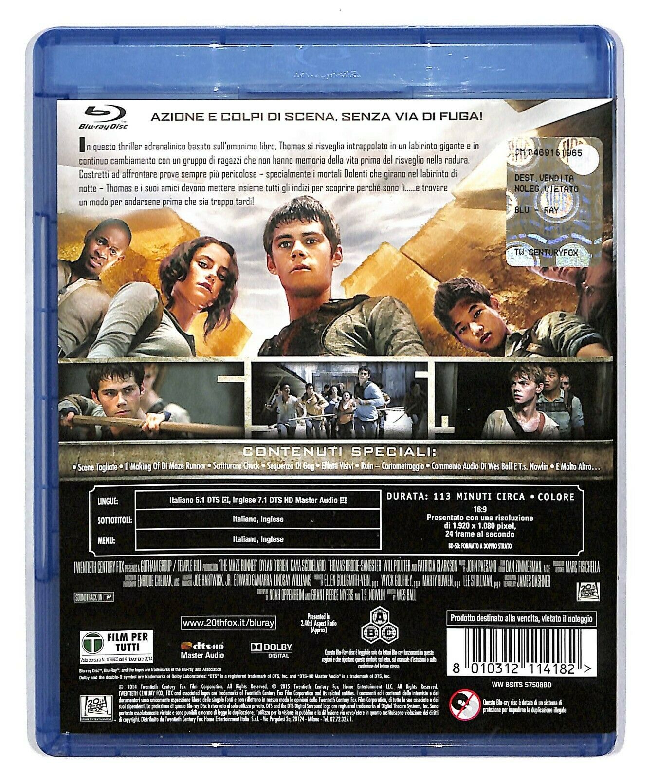 EBOND Maze Runner. Il Labirinto BLURAY D584752