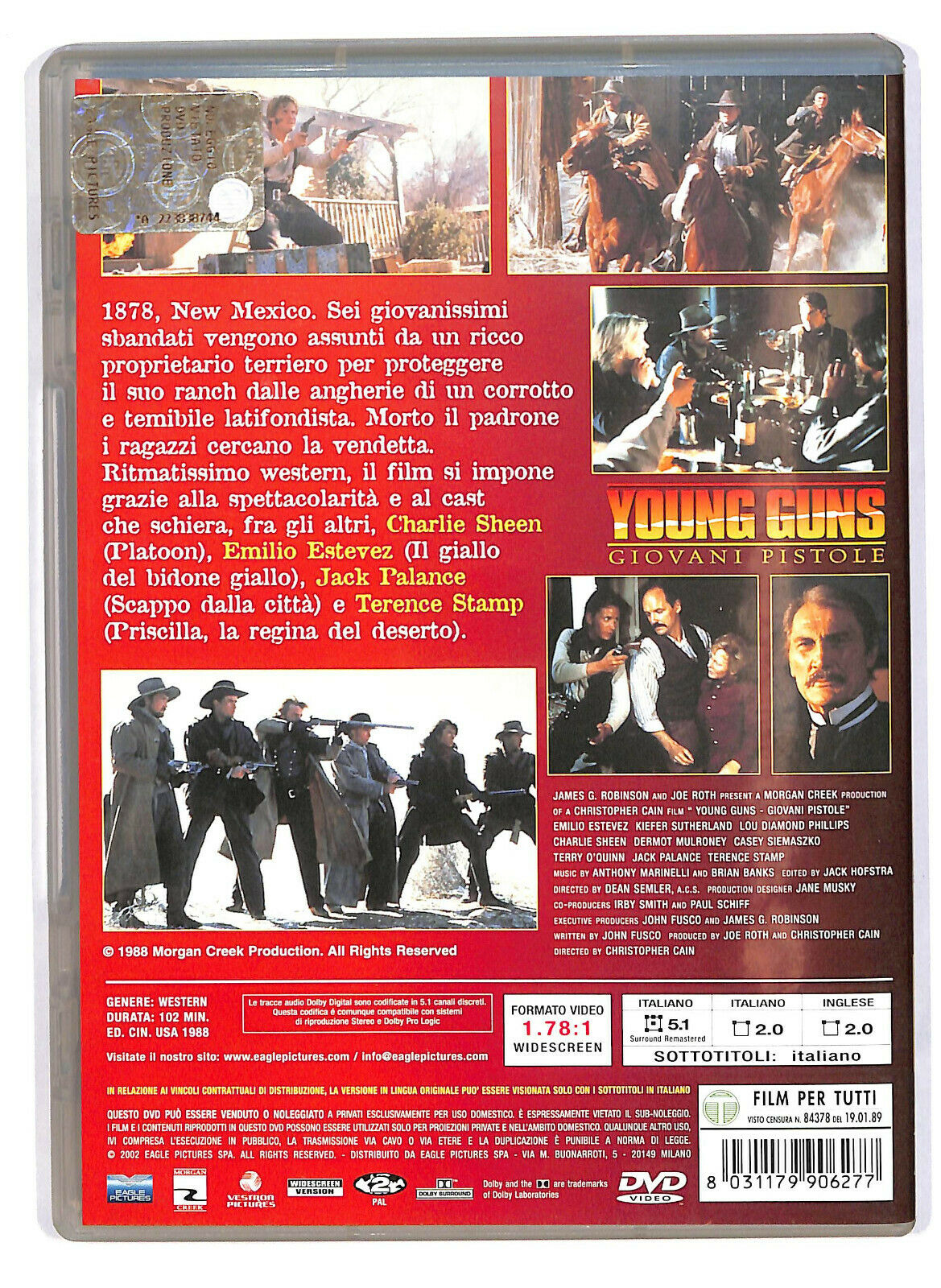 EBOND  Young Guns - Giovani Pistole DVD D584858