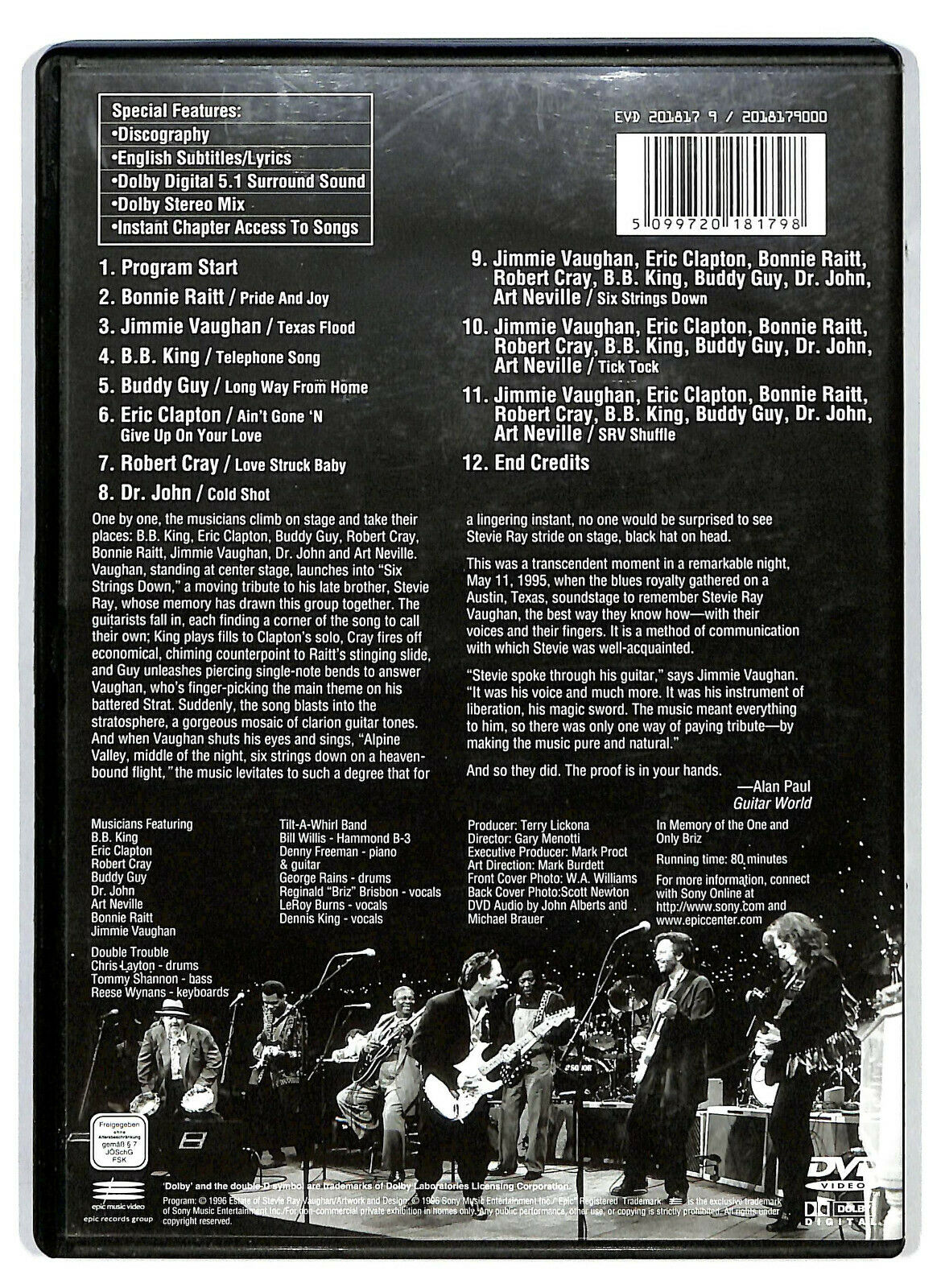 EBOND a Tribute To Steve Ray Vaughan DVD D584910