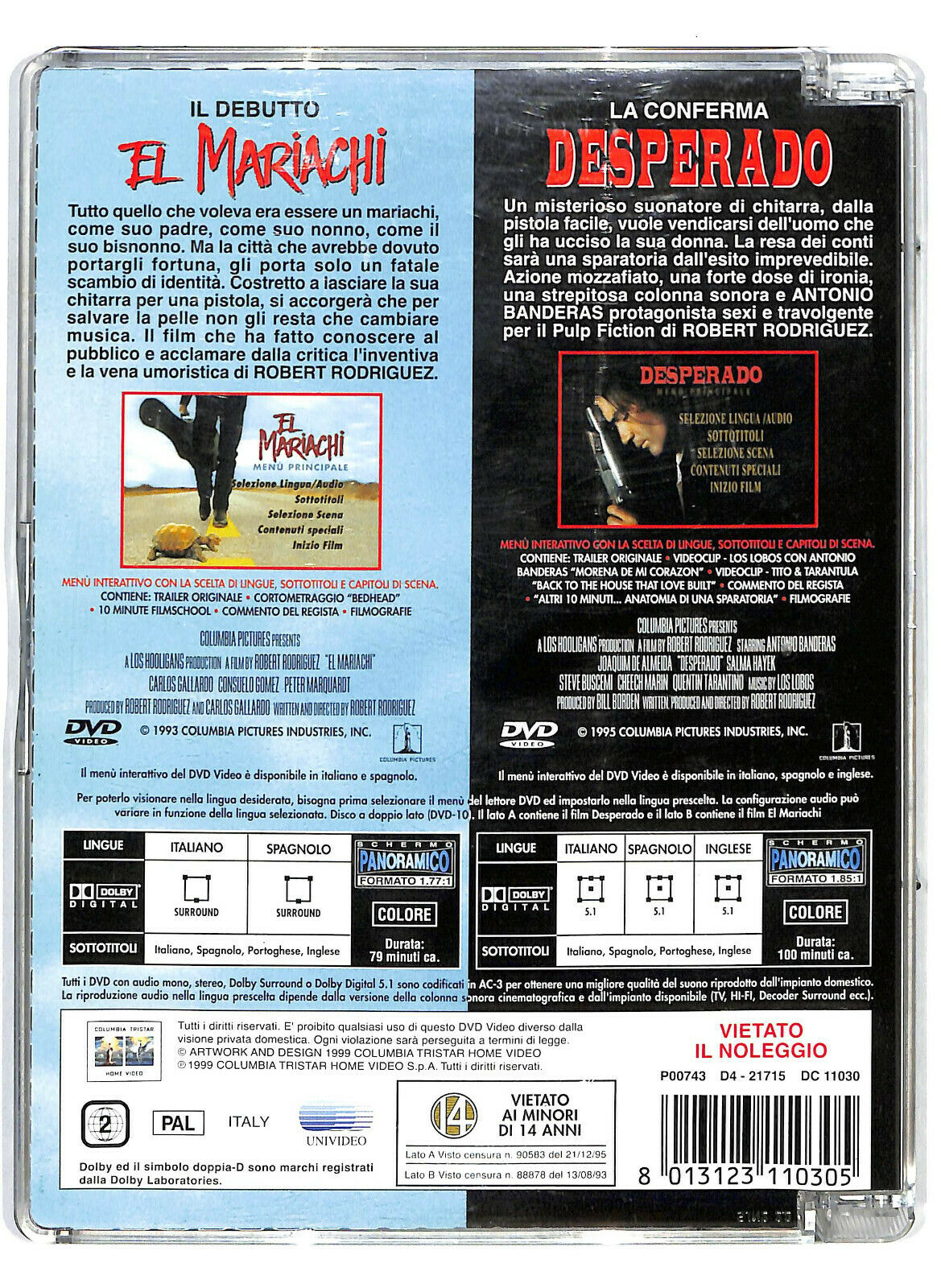 EBOND El Mariachi\desperado DVD Sjb D584919