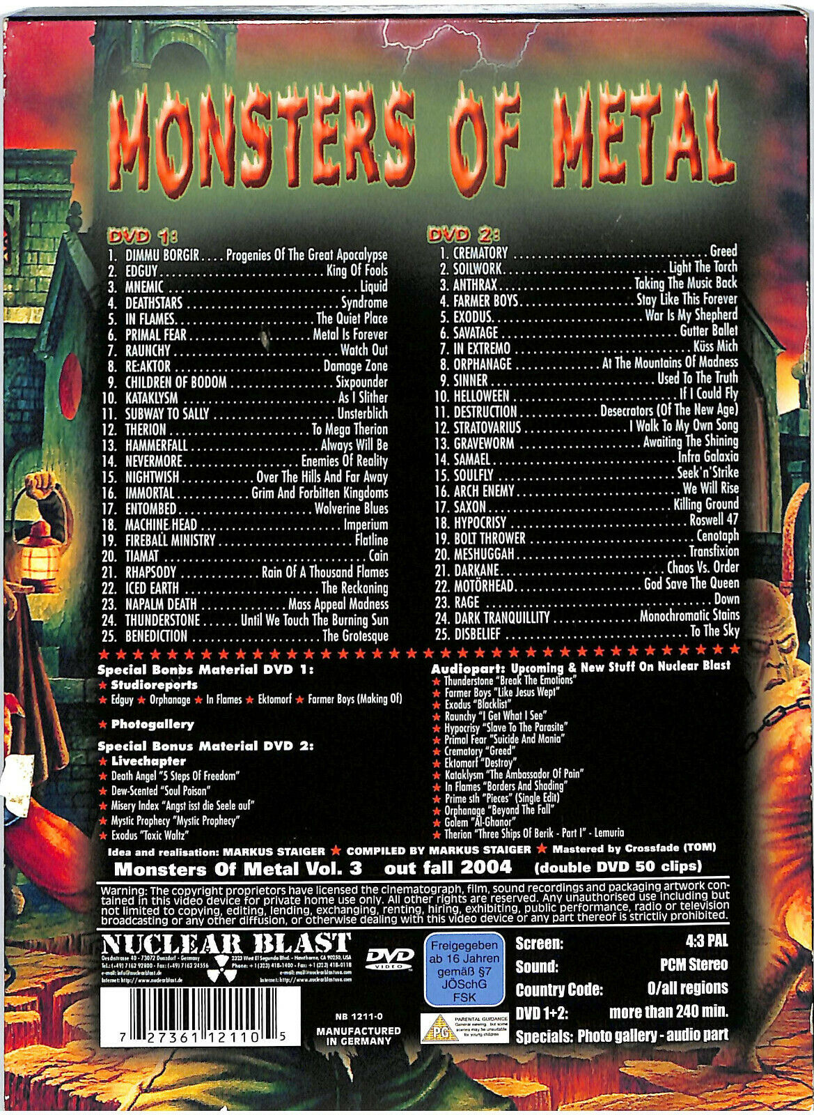 EBOND Monsters Of Metal DVD D584952