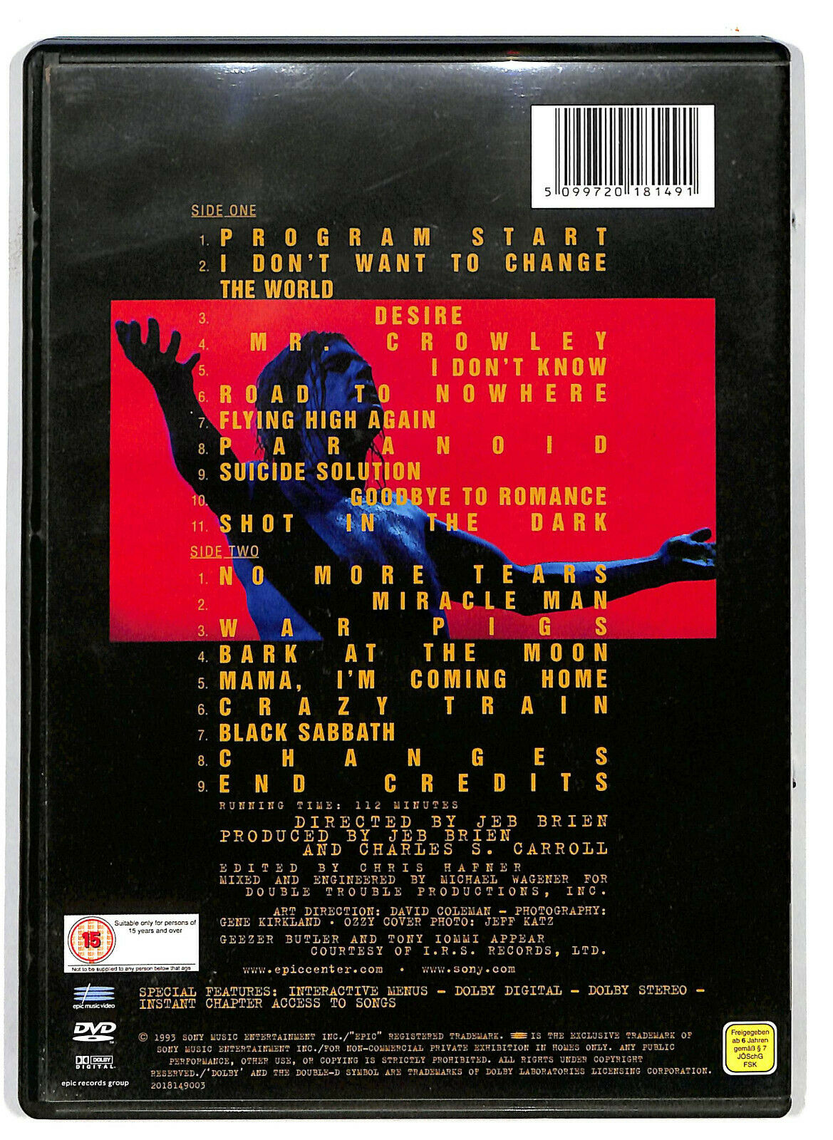 EBOND Ozzy Osbourne Live And Loud DVD D585426