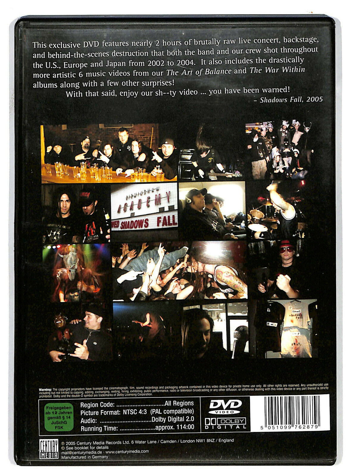 EBOND Shadows Fall The Art Of Touring DVD D585428